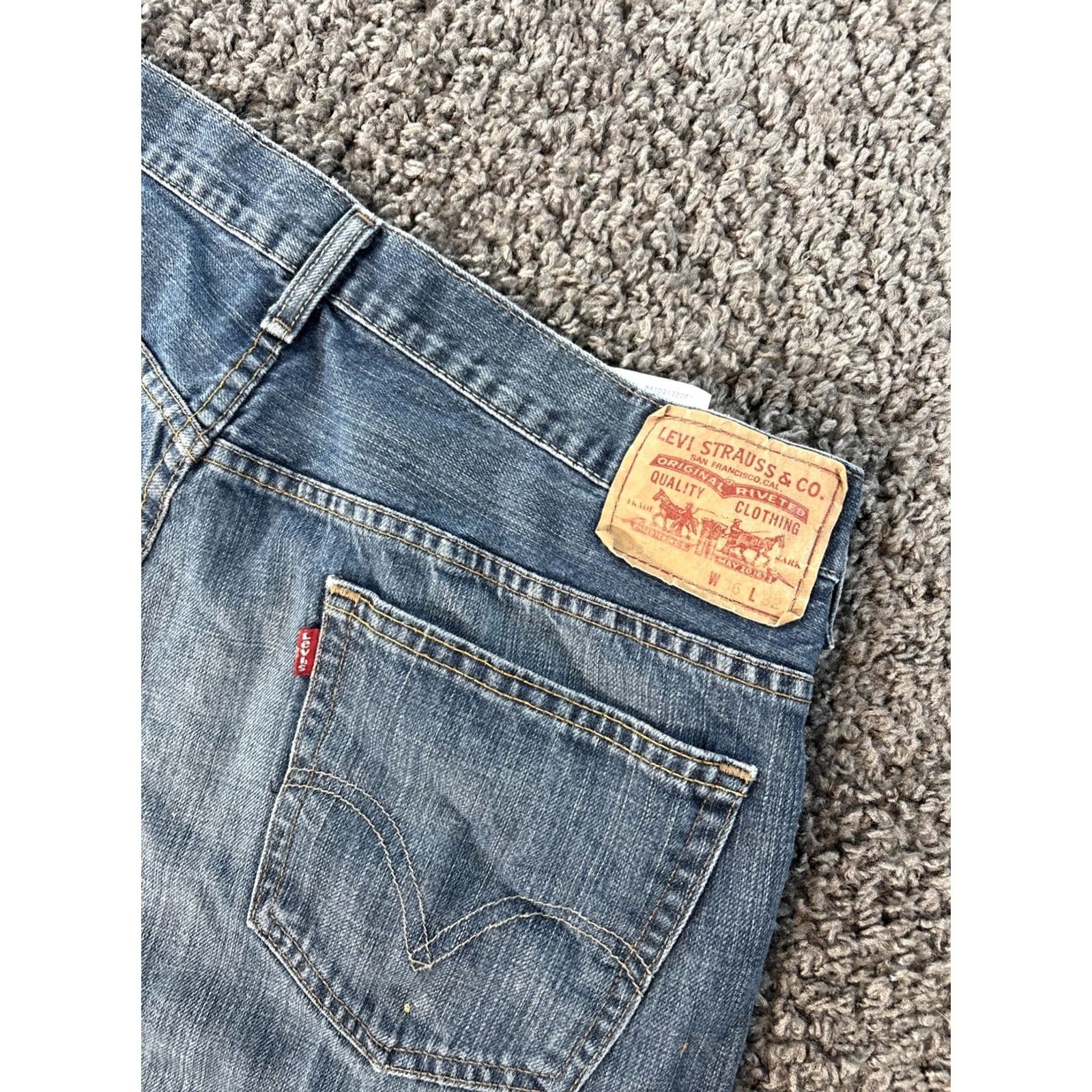 Levi's VINTAGE Levi's Jeans 569 Loose Straight Denim 36x29 Faded Baggy Skater Mens Size US 36 / EU 52 - 8 Thumbnail