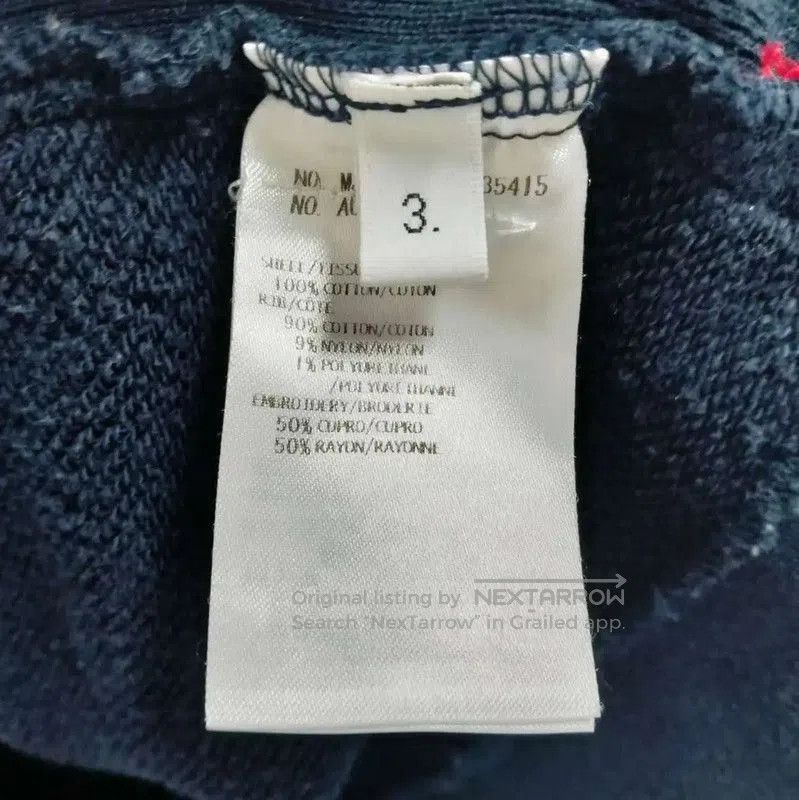 Thom Browne Thom Browne Navy Cotton Long Sleeve Hoodie . Size L / US 10 / IT 46 - 5 Thumbnail