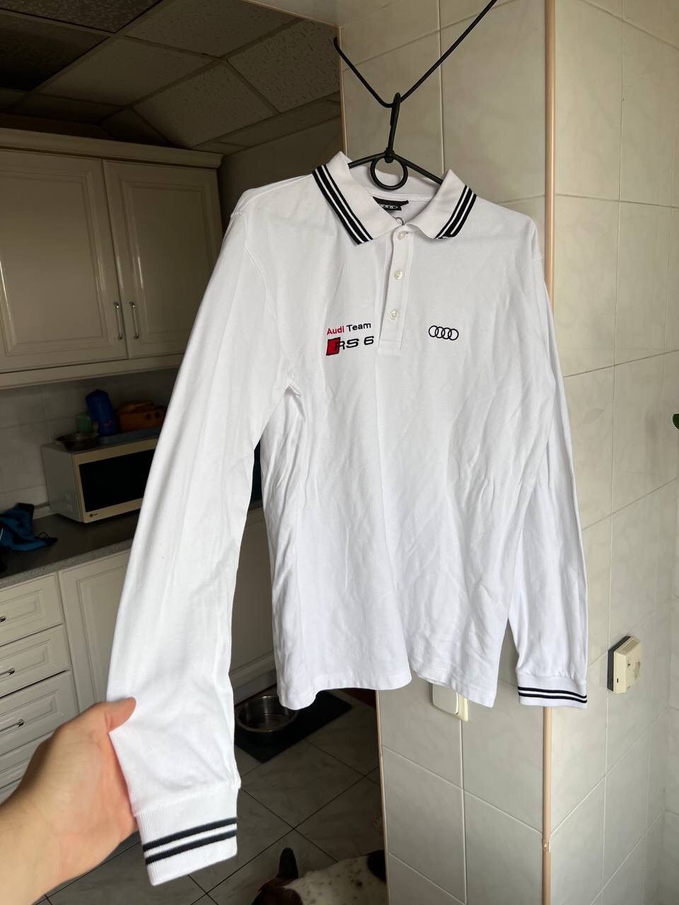 Audi Rare Audi RS 6 Racing Team Long sleeve Polo Shirt Auto y2k Size US L / EU 52-54 / 3 - 8 Thumbnail