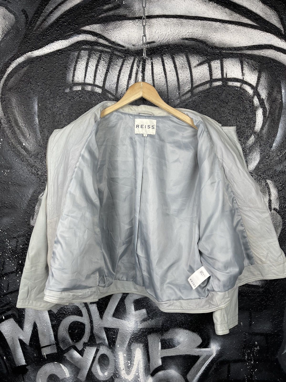 Reiss Reiss Lamb Leather Asymmetrical Jacket Women’s Size Medium Size M / US 6-8 / IT 42-44 - 12 Thumbnail
