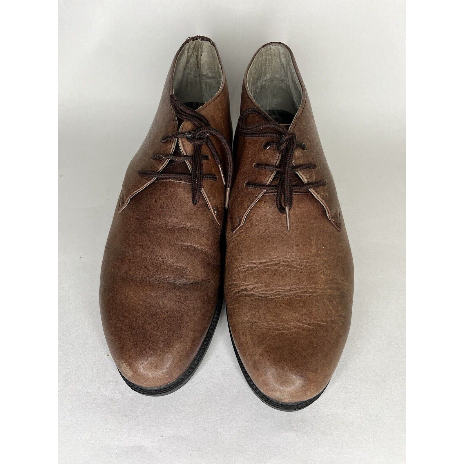 Other Rhea Chukka Brown Leather Lace Up Casual Desert Ankle Boots Size US 10.5 / EU 43-44 - 10 Thumbnail