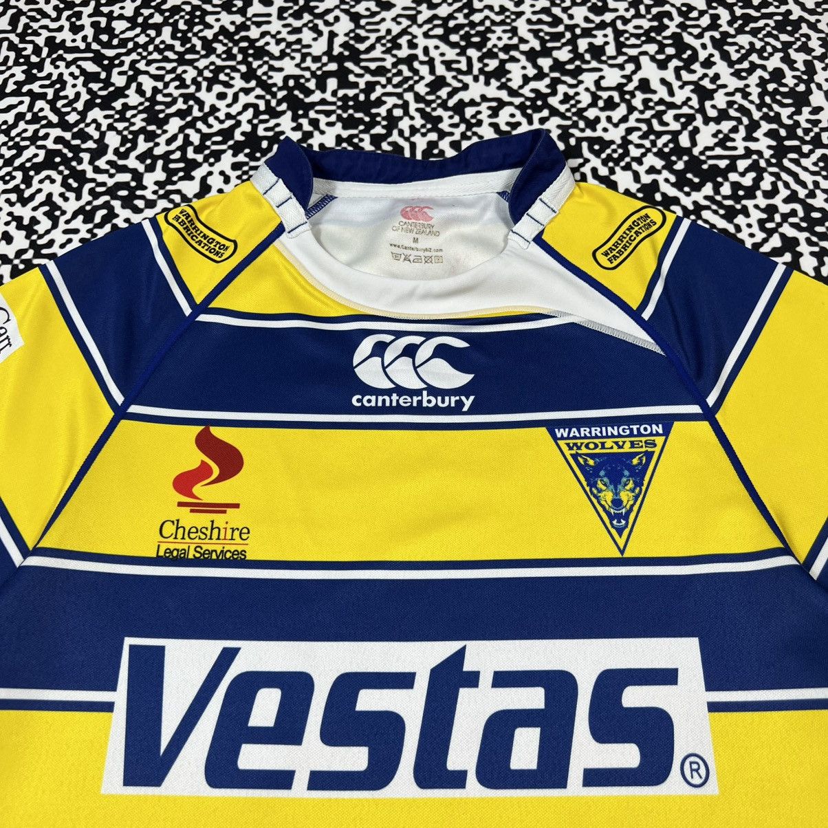 Canterbury of New Zealand Vintage Y2K Warrington Wolves Elliott Rugby Jersey Retro Size US M / EU 48-50 / 2 - 15 Thumbnail