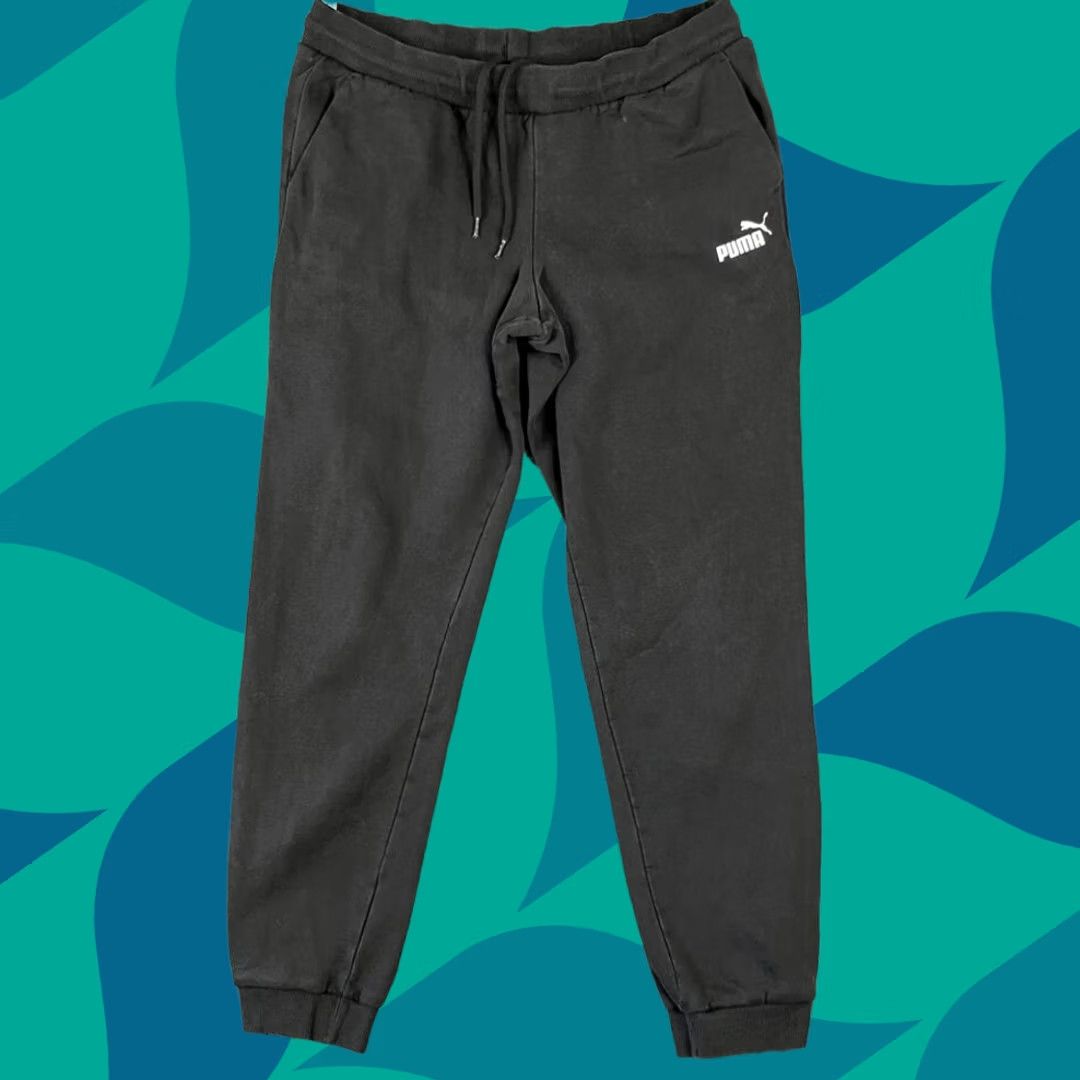 Puma Puma Sweatpants Women XL Black Jogger Athletic Lounge Drawstring Logo Casual Track Pants Size 40" / US 18 - 1 Thumbnail