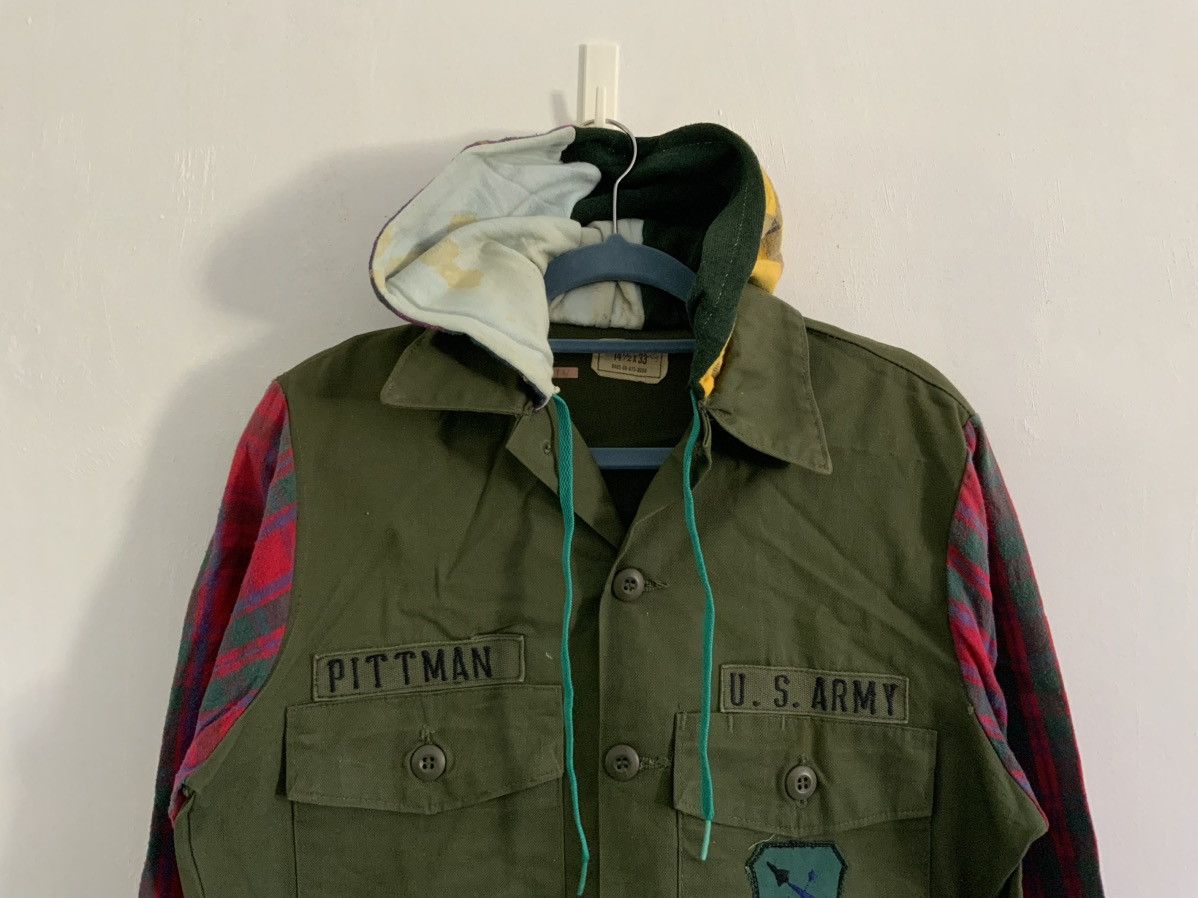 14th Addiction Vintage Custom Pittman Us Army Patchwork Utility Hoodie Size US M / EU 48-50 / 2 - 3 Thumbnail
