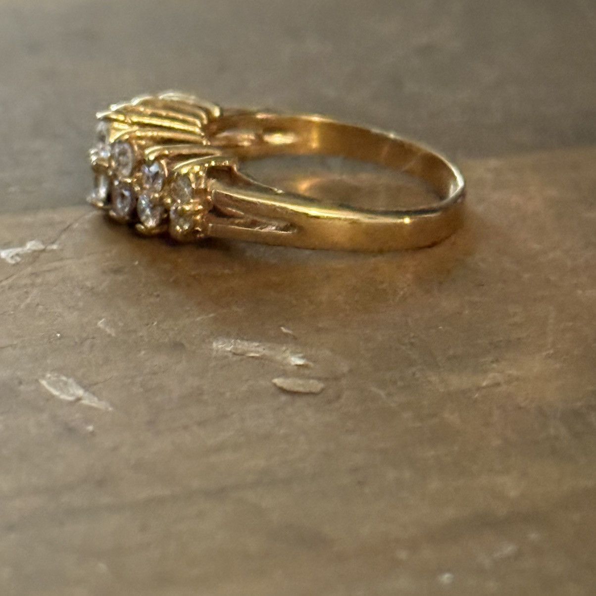 Vintage Vintage SETA gold tone simulated diamond ring Size ONE SIZE - 9 Thumbnail