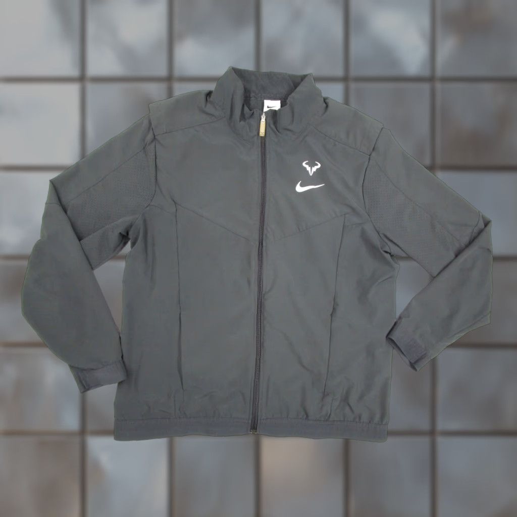 Nike Nike Jacket Mens XL Gray Court Dri-Fit Rafa Nadal Full Zip Tennis DD8537-045 Size US XL / EU 56 / 4 - 1 Thumbnail
