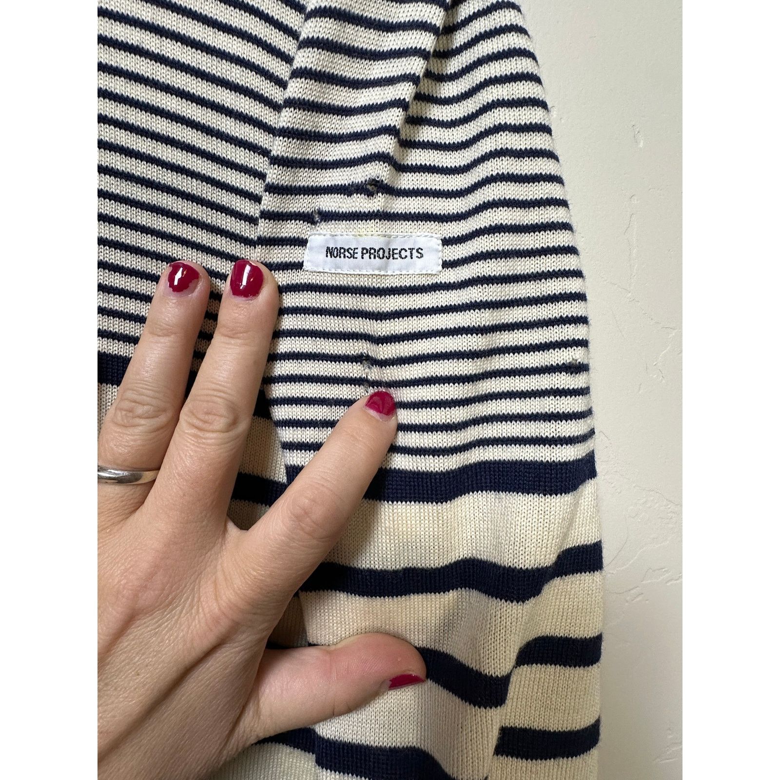 Norse Projects Norse Projects Striped Merino Italian Wool Sweater Large Size L / US 10 / IT 46 - 6 Thumbnail