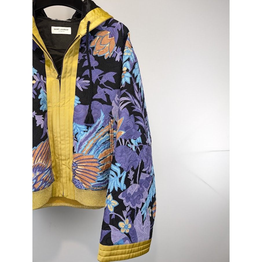 Saint Laurent Paris o1rshd1 Teddy Kimono Phoenix Jacket in Multicolor Size US M / EU 48-50 / 2 - 6 Thumbnail