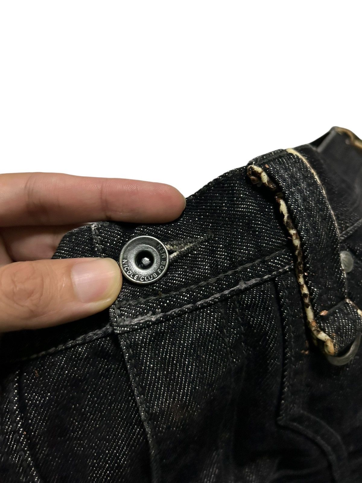 If Six Was Nine × Le Grande Bleu (L.G.B.) × Nicole Club Nicole Club For Men Rare Japanese Punk Style Denim 🎌☠️☠️ Size US 31 - 22 Thumbnail