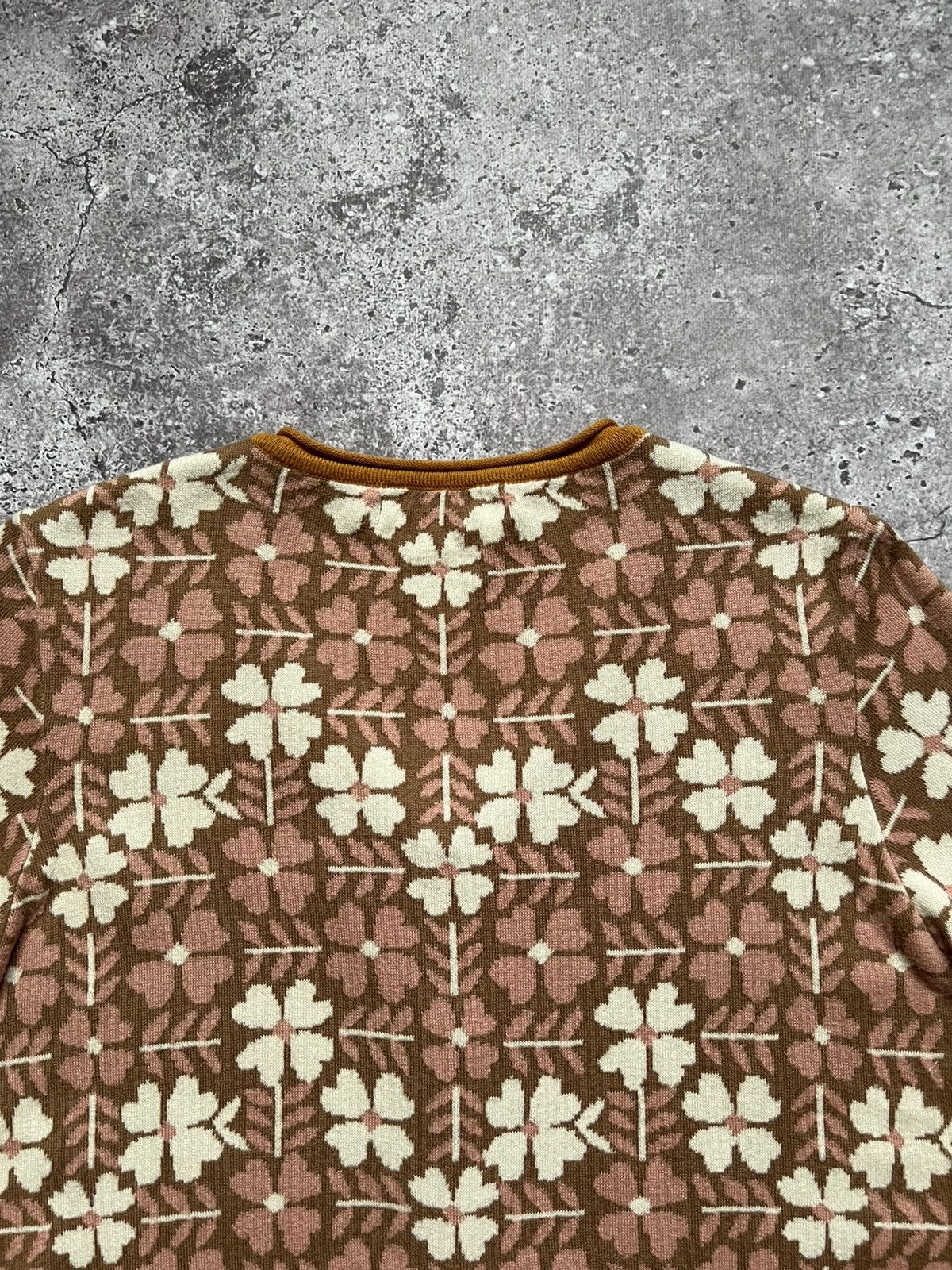 Designer Gudrun Sjoden Floral Print Cotton Cardigan Sweater Size M / US 6-8 / IT 42-44 - 13 Thumbnail