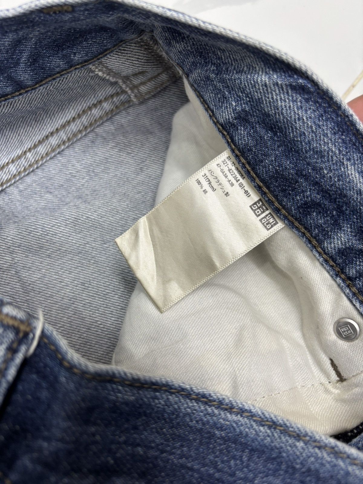 Undercover × Uniqlo Vintage Uniqlo Japan Distressed Dirty Jeans Size US 31 - 10 Thumbnail