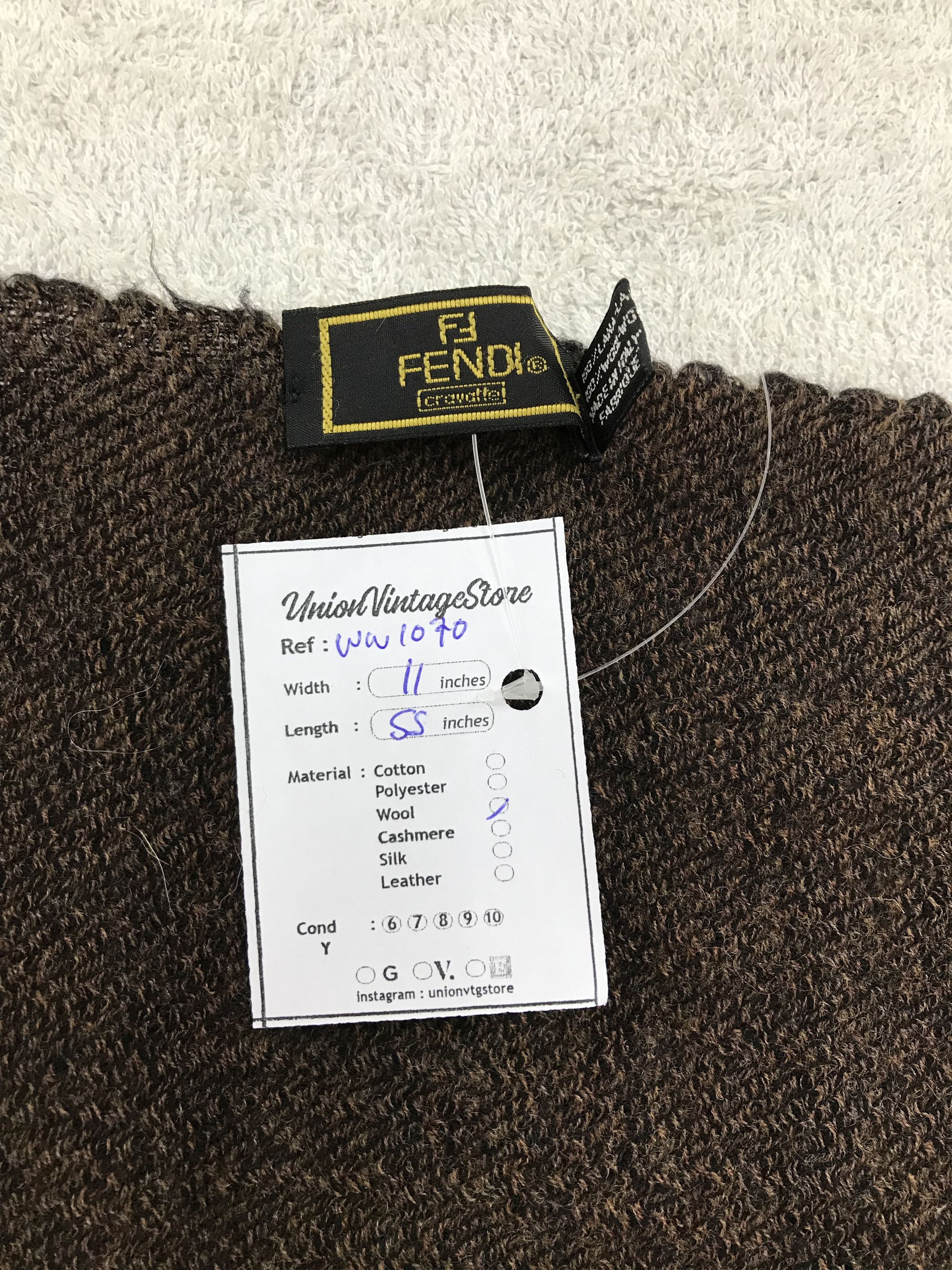 Vintage Fendi Scarf / Muffler / Neckwear - WW1070 Size ONE SIZE - 3 Thumbnail