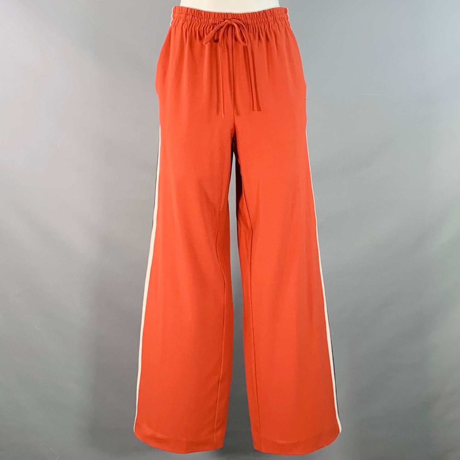 Other Orange Blue White Polyester Blend Straight Drawstring Casual Size 27" / US 4 / IT 40 - 1 Thumbnail