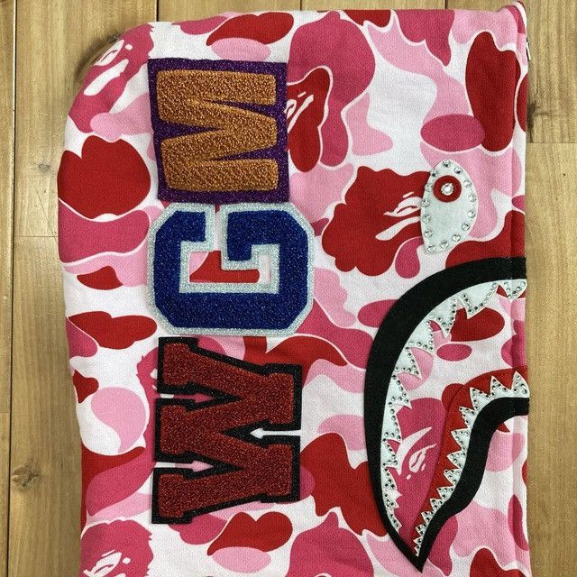 Bape BAPE ABC Camo Pink Crystal Stone Shark Full Zip Hoodie APE Size S / US 4 / IT 40 - 4 Thumbnail