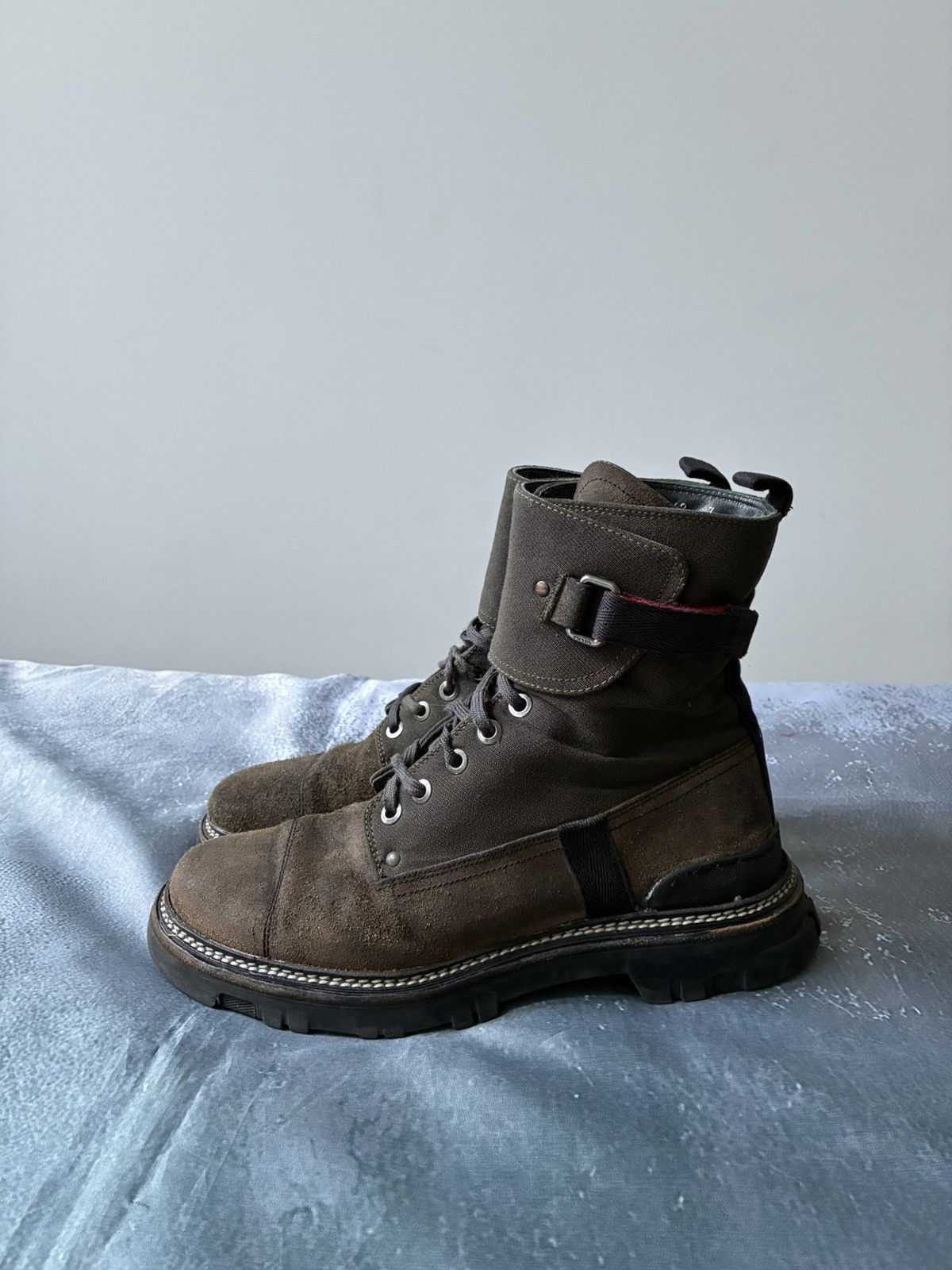 Prada Vintage Linea Rossa Sport Combat Ankle Boots Size US 9 / EU 42 - 1 Thumbnail