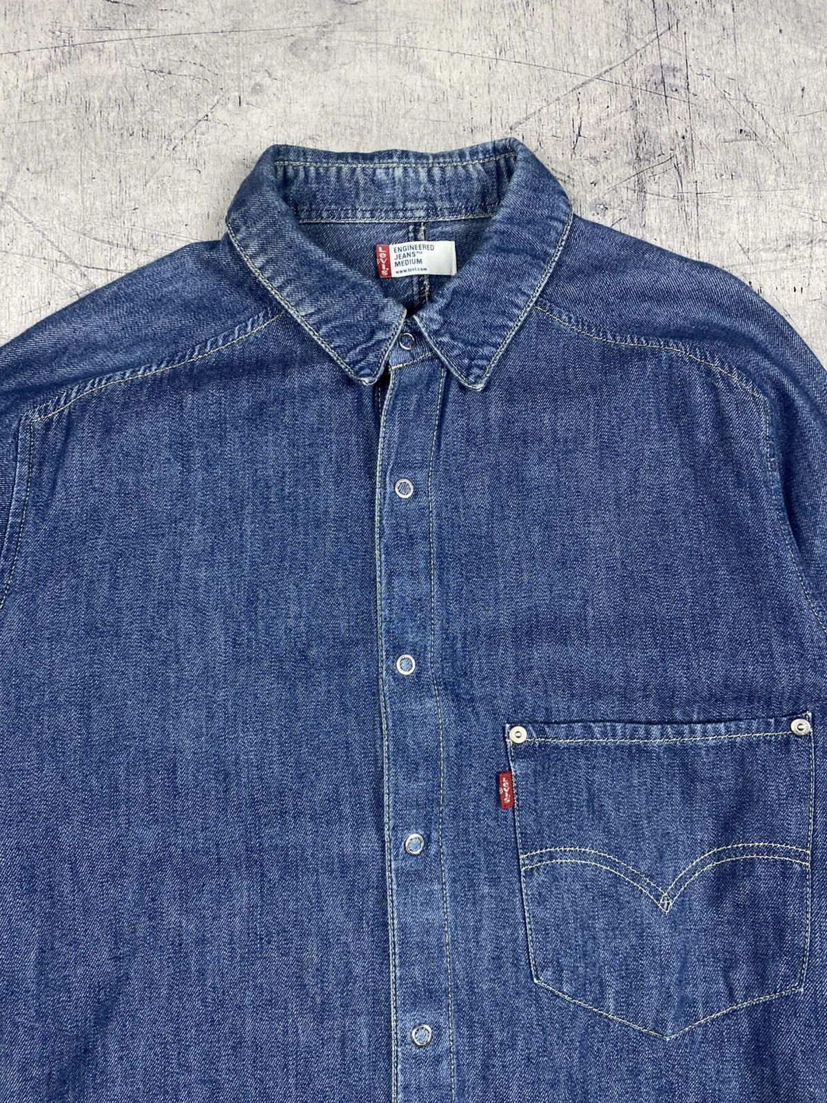 Levi's Levi’s Engineered Jeans Denim Shirt Size US M / EU 48-50 / 2 - 5 Thumbnail