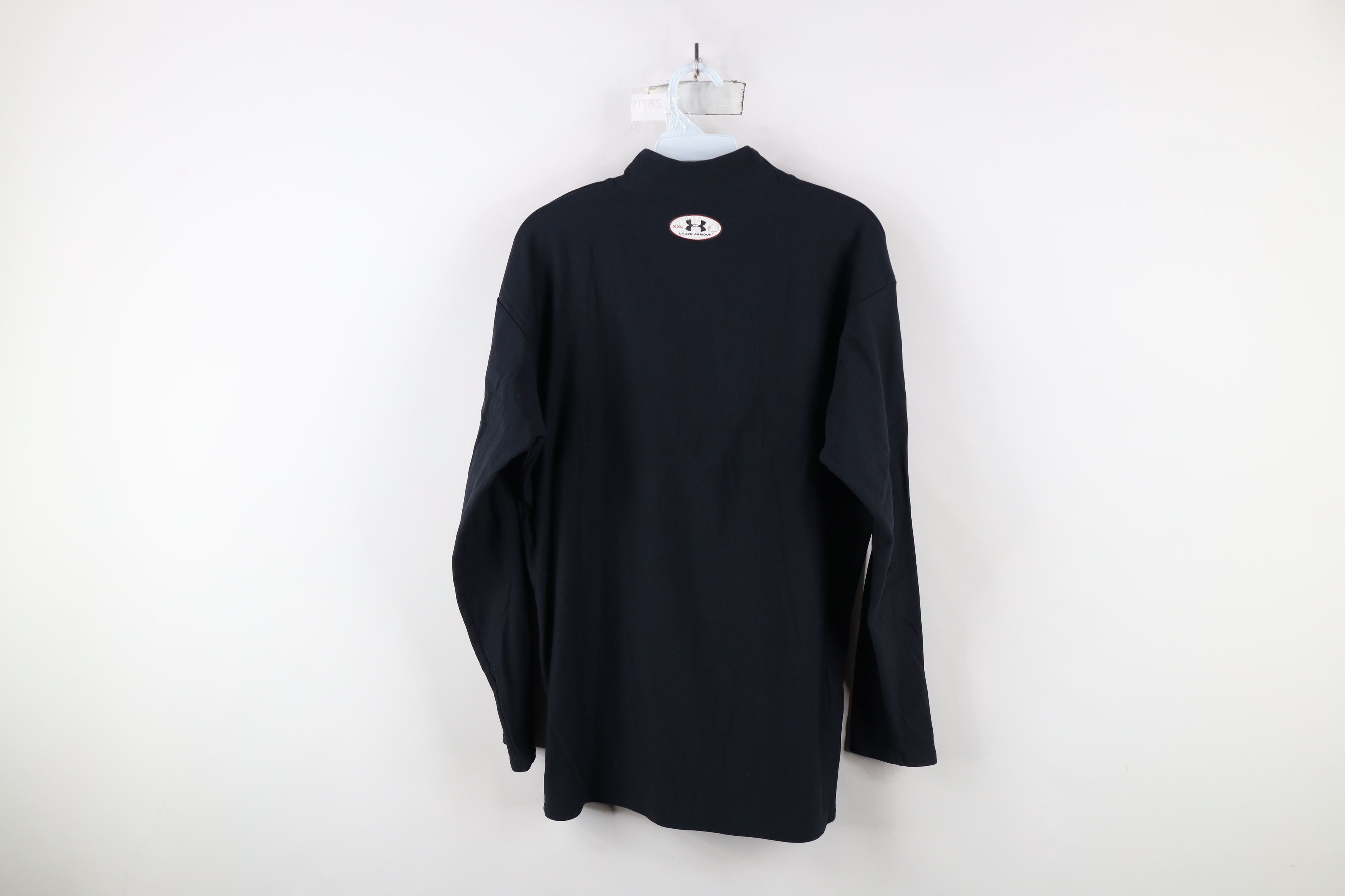 Under Armour × Vintage Under Armour Compression Training Mock Neck T-Shirt Black Size US XXL / EU 58 / 5 - 11 Thumbnail