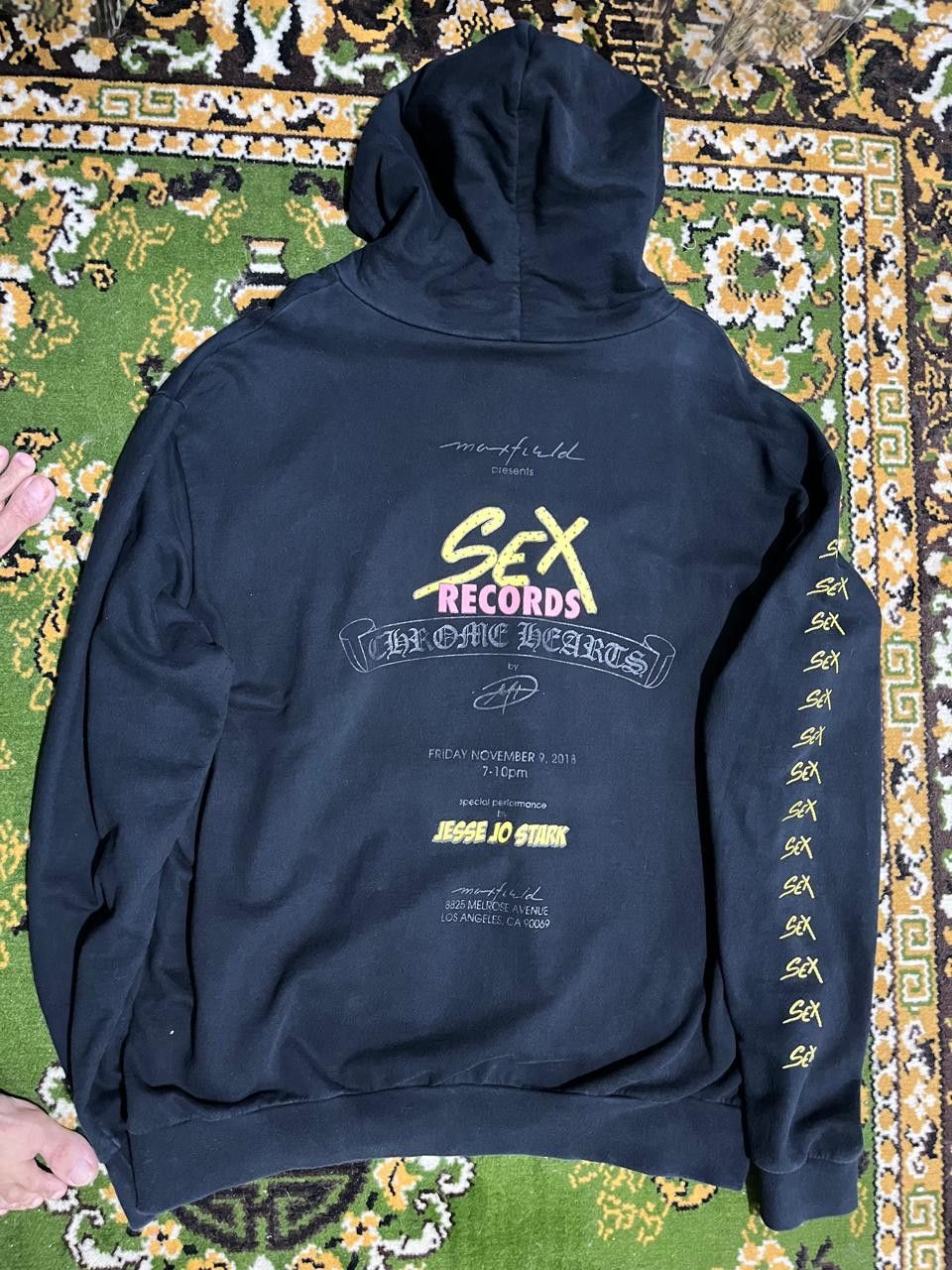 Chrome Hearts Chrome Hearts Matty Boy Sex Records Hoodie Size US XL / EU 56 / 4 - 2 Thumbnail