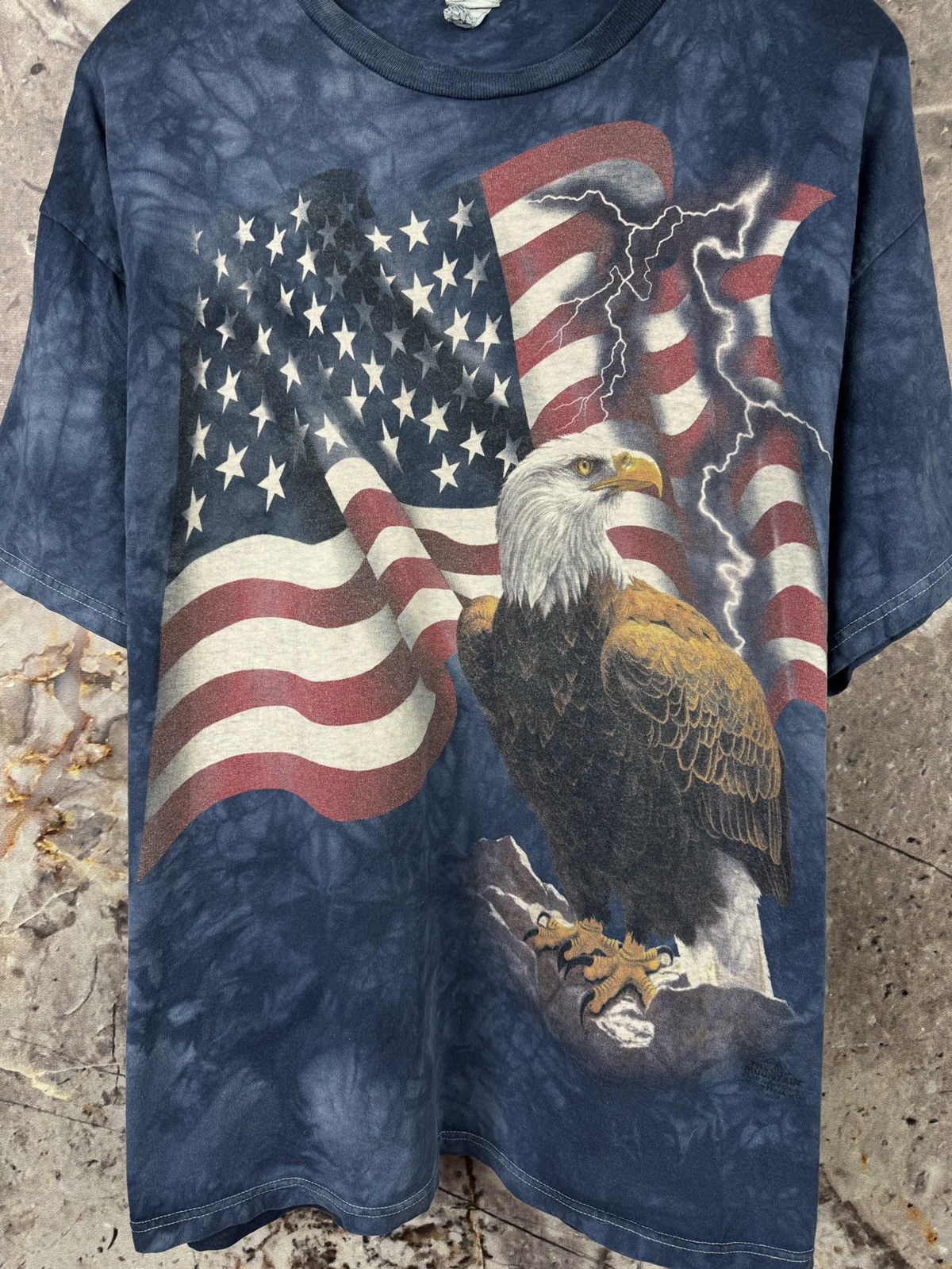 The Mountain The Mountain Eagle American Flag Tie Dye T-Shirt USA Graphic Size US XXL / EU 58 / 5 - 5 Thumbnail