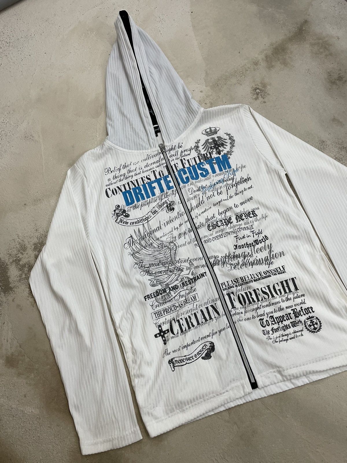 14th Addiction White Affliction Life Bondage Poem Gothic Emo Hoodie Size US M / EU 48-50 / 2 - 4 Thumbnail