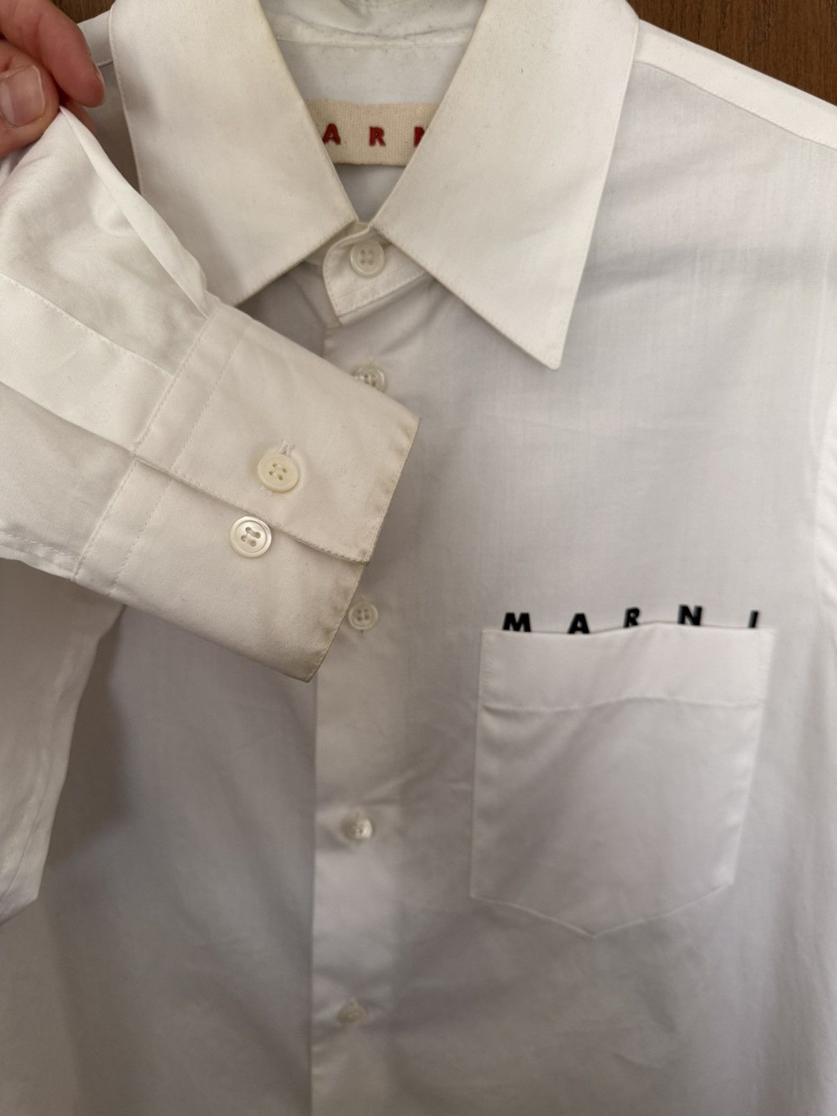 Marni Logo Poplin Cotton Shirt Size US S / EU 44-46 / 1 - 6 Thumbnail