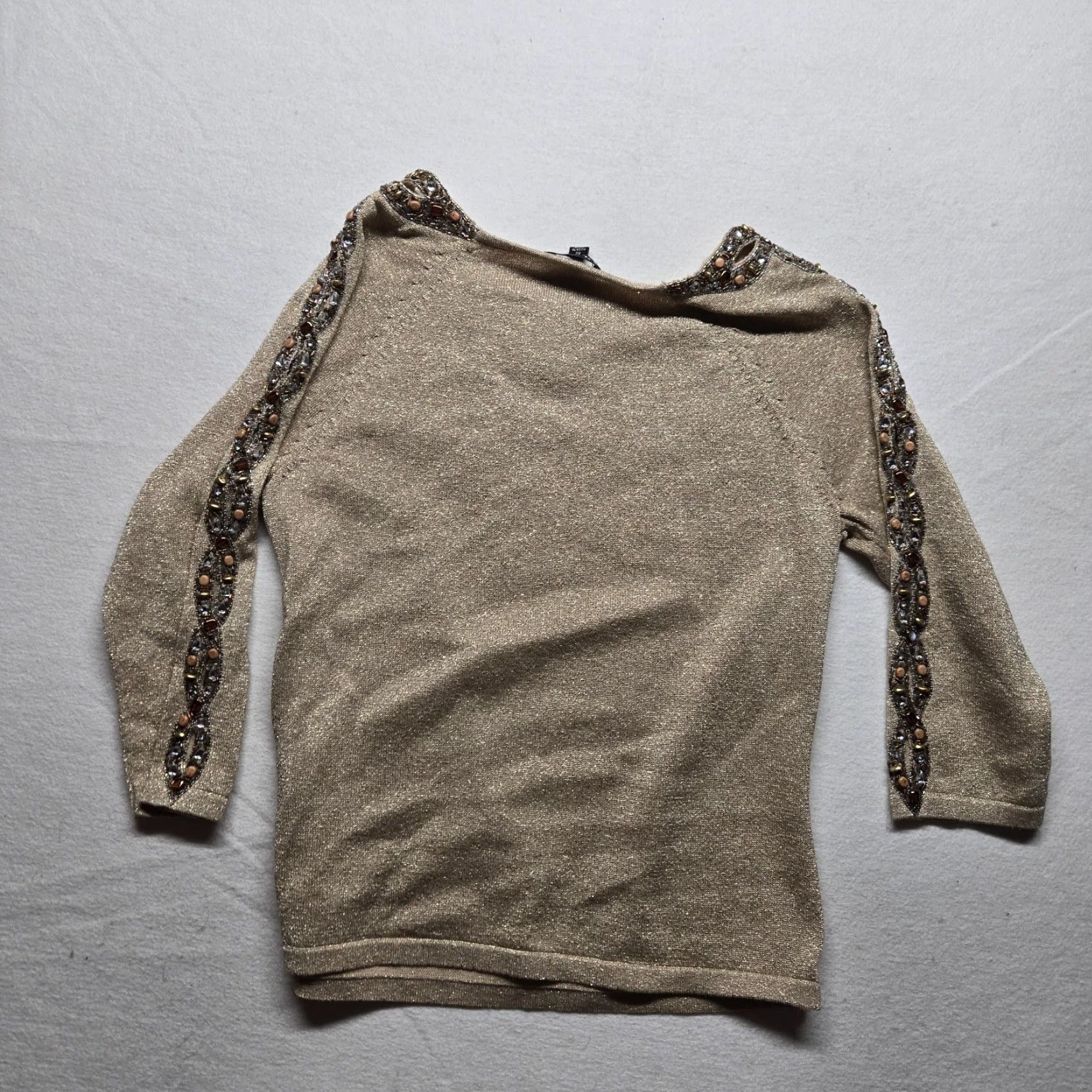 Vintage A.D. originals Brown Long Sleeve Lightweight Sweater Trim on Neck & Arms Medium Size M / US 6-8 / IT 42-44 - 7 Thumbnail