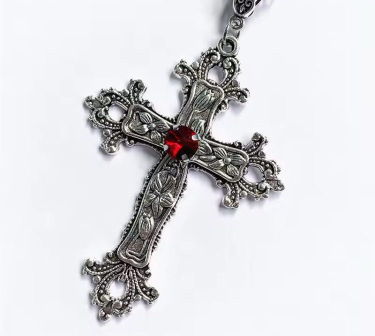 Jewelry Big Cross Pendant Necklace Size ONE SIZE - 2 Thumbnail