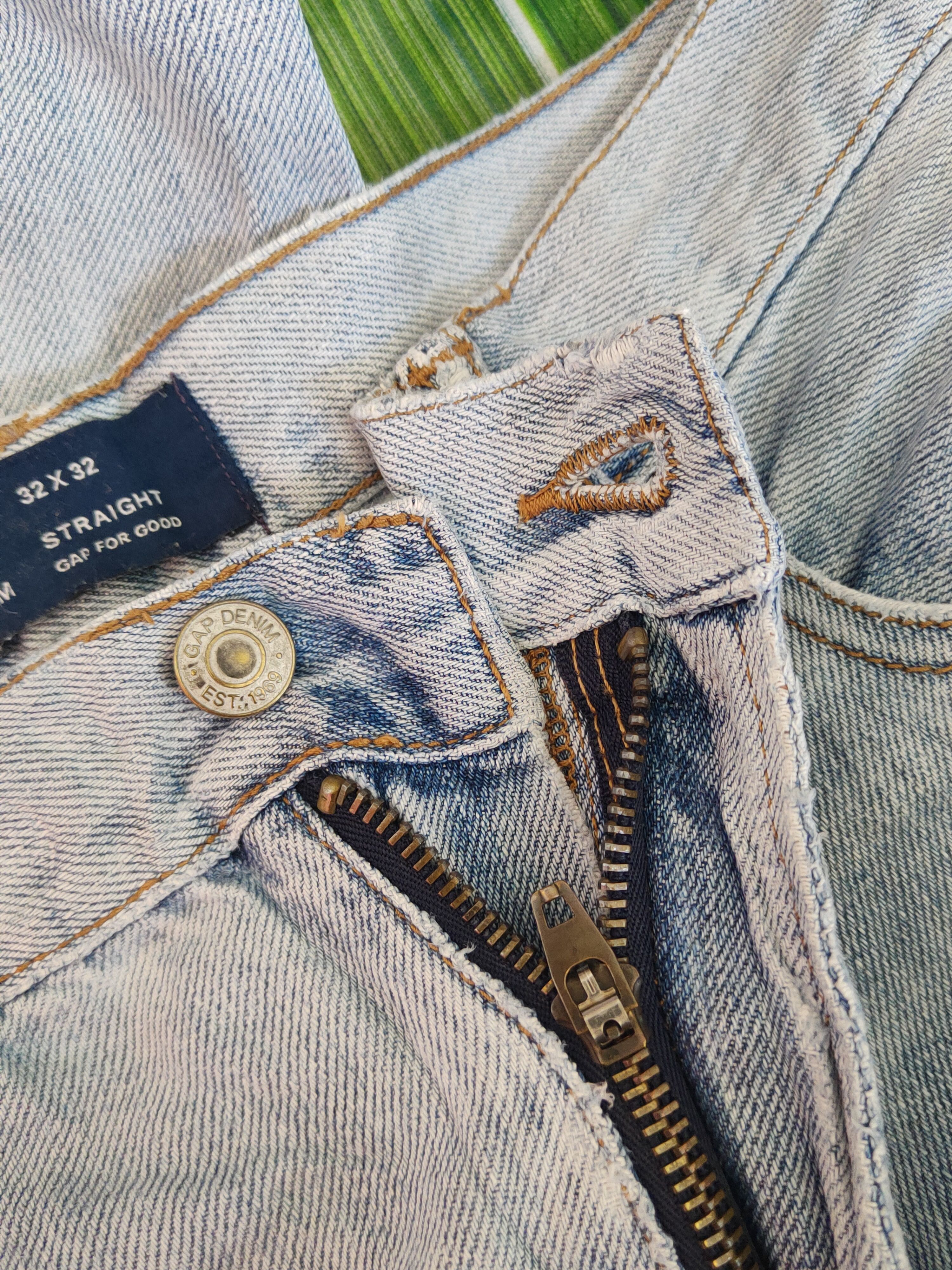 Gap GAP Blue Faded Distressed Ripped Jeans #1665 Size US 32 / EU 48 - 13 Thumbnail
