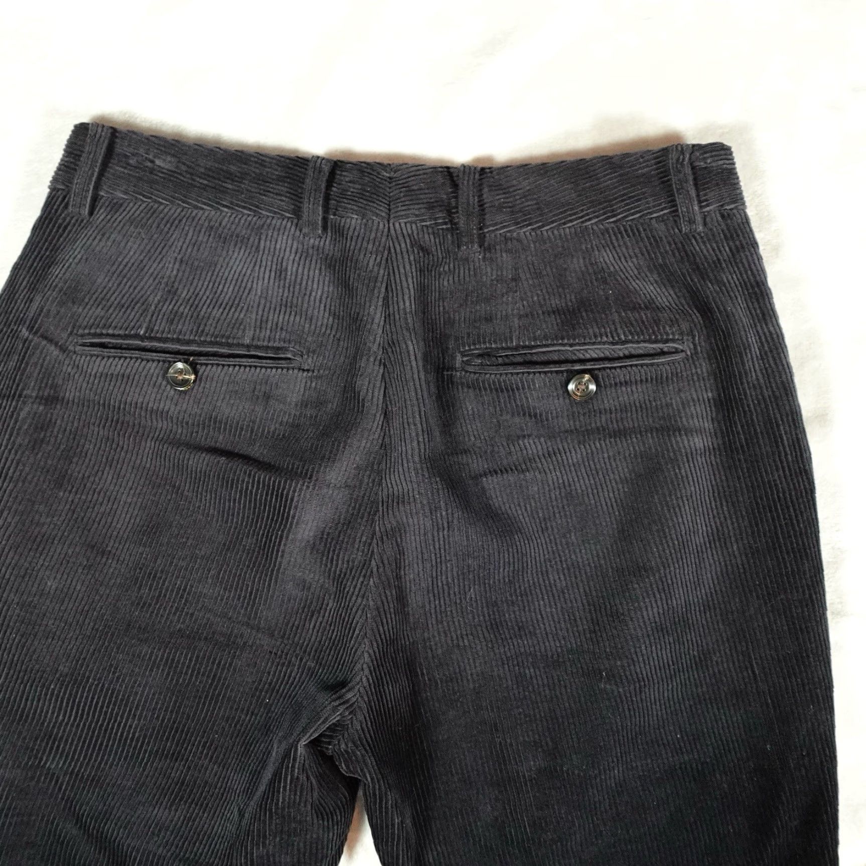 Scotch & Soda Scotch & Soda Slim Chino Pants Mens 28x29 Blue Corduroy Cuffed Preppy Size US 28 / EU 44 - 2 Thumbnail