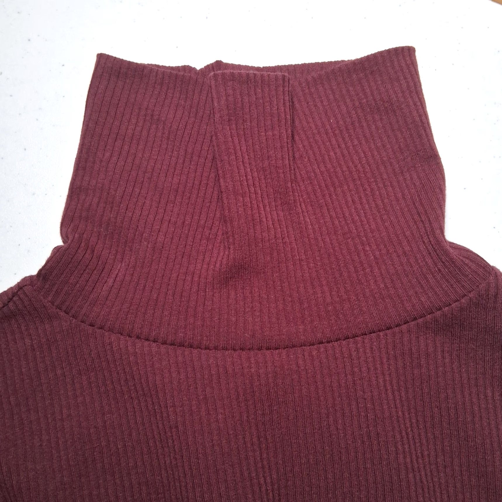 Old Navy Old Navy Shirt Women S Turtleneck Maroon Ribbed Knit Casual Pullover Knit Ribbed Turtleneck Raisin Arizona Classic Fall Winter Regular Women S Size S / US 4 / IT 40 - 6 Thumbnail