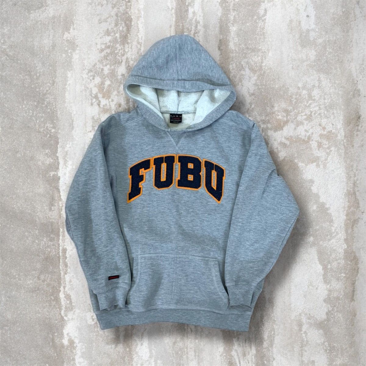 Fubu × Vintage Vintage FUBU spellout hoodie grey Size US S / EU 44-46 / 1 - 1 Thumbnail