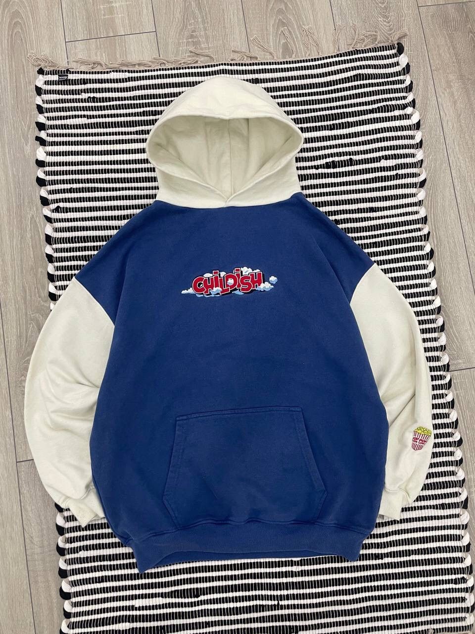 Vintage Childish Baggy Boxy Fit Hoodie Faded Y2K