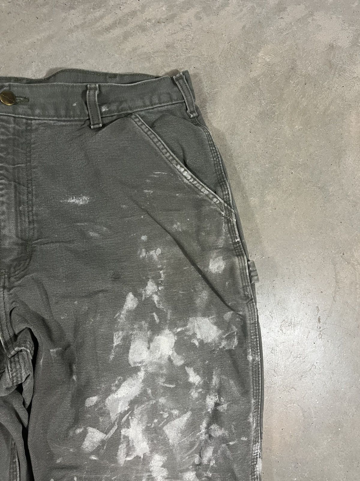 Carhartt Carhartt B11 MOS Work Pants Painted Faded Green Size US 36 / EU 52 - 3 Thumbnail