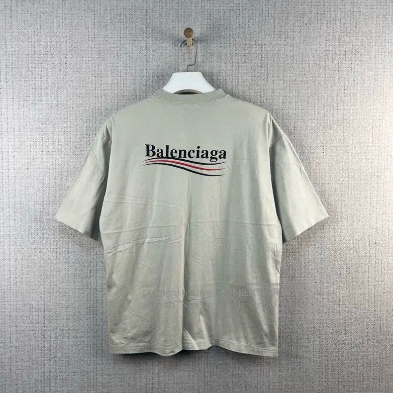 Balenciaga Balenciaga Logo Lettering Printed Destroyed Style Round Ne Size US XS / EU 42 / 0 - 2 Thumbnail