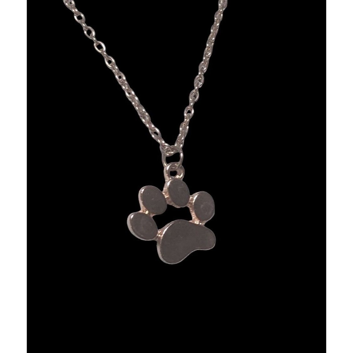 Other Simple Rose Gold Dog Paw Pendant Necklace Size ONE SIZE - 4 Thumbnail