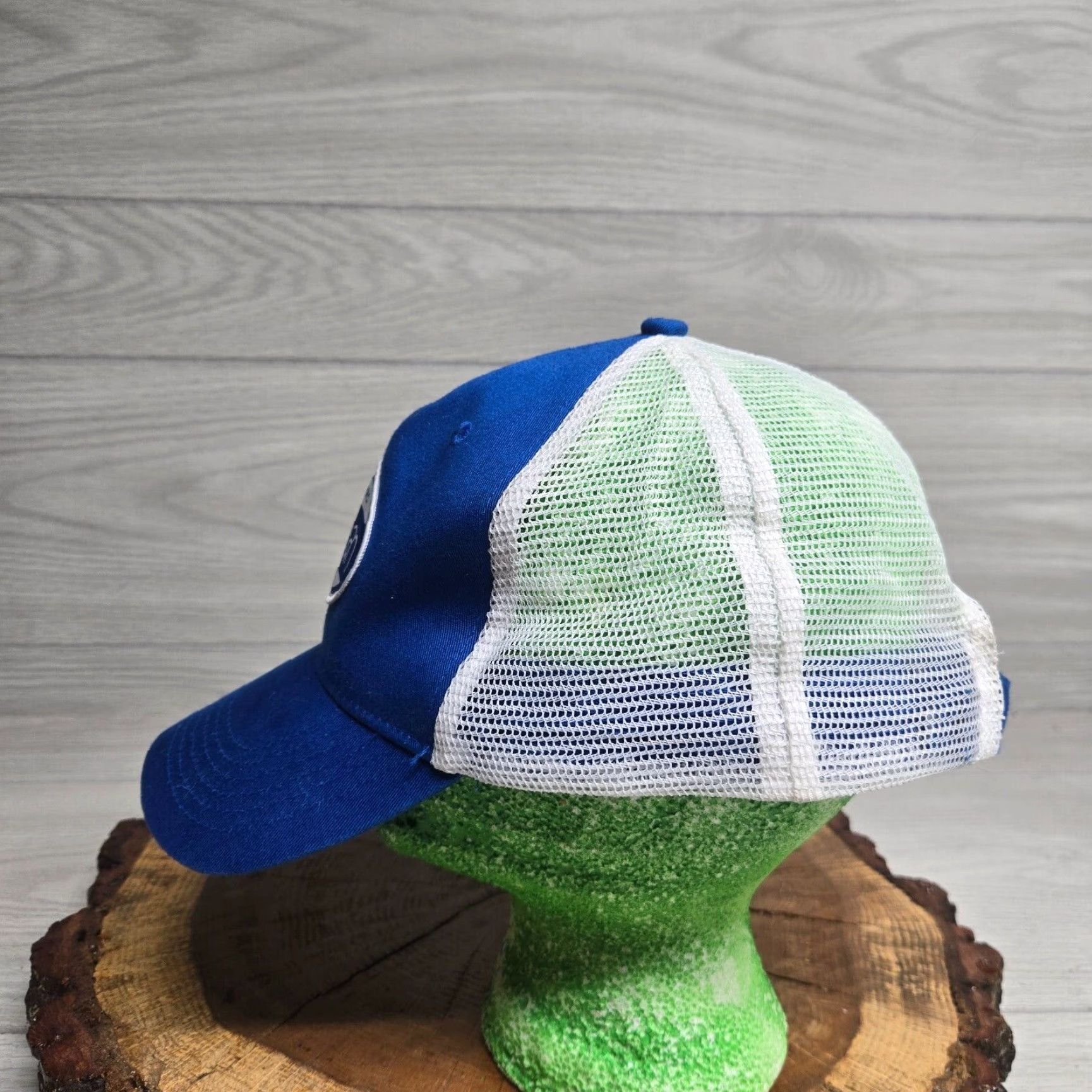 Vintage 4Ocean Hat Adjustable Baseball Cap Unisex Adults Blue with Oval Patch 4Ocean Logo 1990s/Forever Ocean Theme Size ONE SIZE - 5 Thumbnail