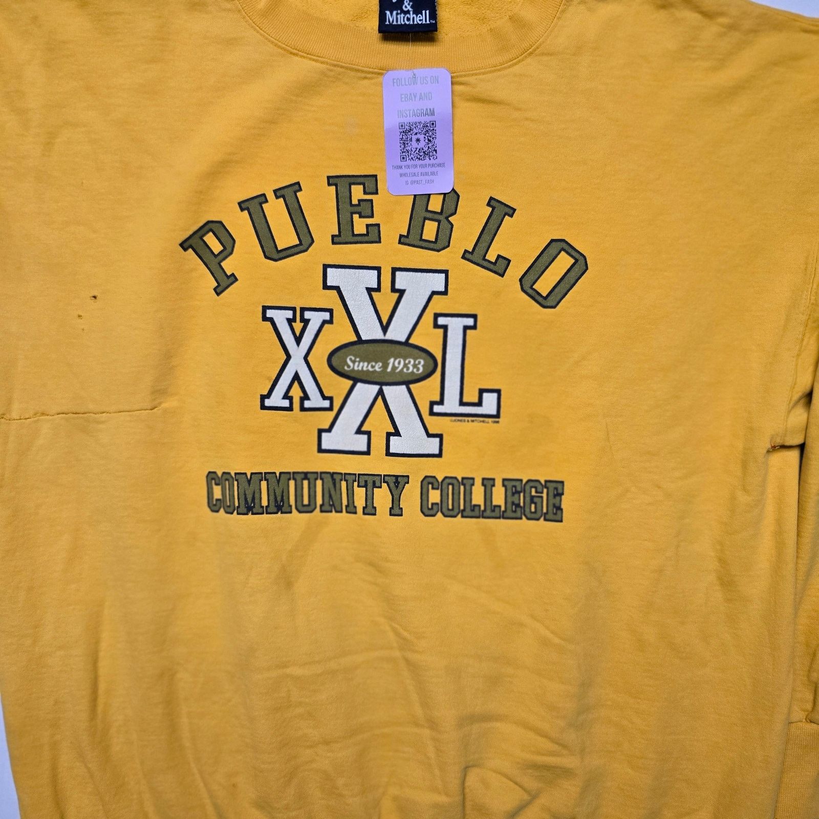Vintage Vintage Pueblo College Sweatshirt Comunity Distressed XL Size US XL / EU 56 / 4 - 2 Thumbnail