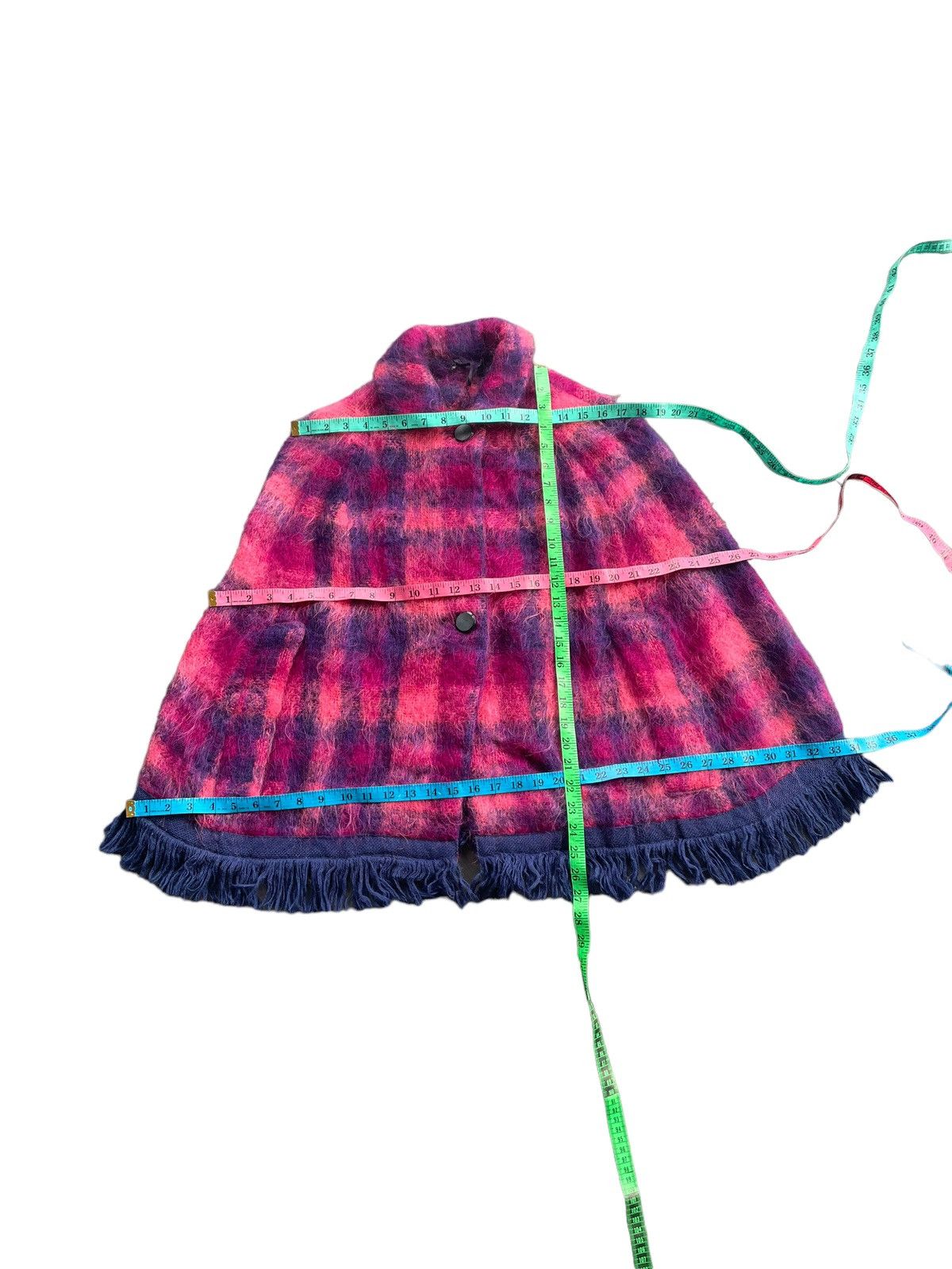Designer × Vintage Vintage Mohair Poncho The Scotch House Size M / US 6-8 / IT 42-44 - 6 Thumbnail
