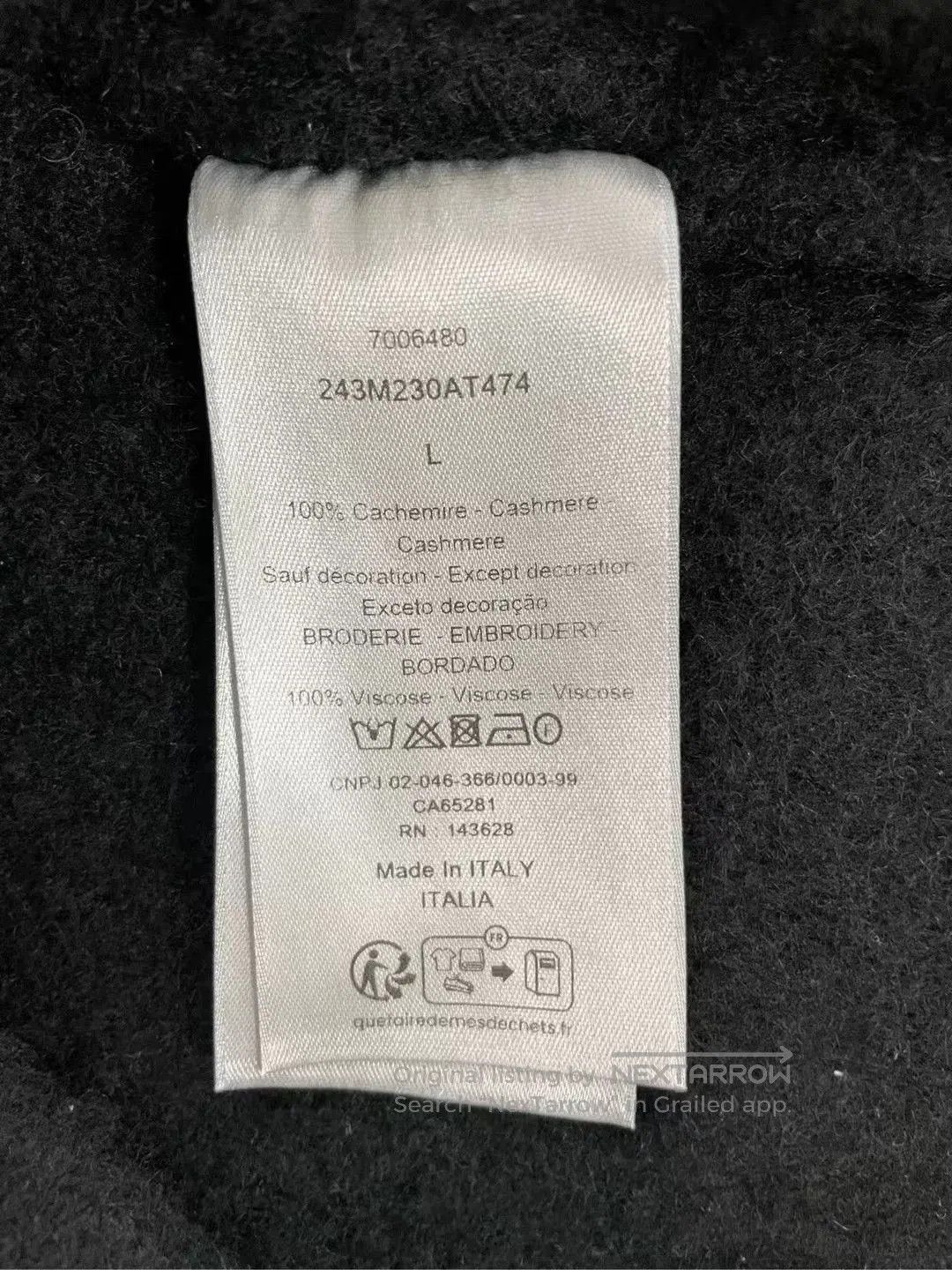 Dior Dior New Logo Embroidered Cashmere Cardigan. Size L / US 10 / IT 46 - 3 Thumbnail