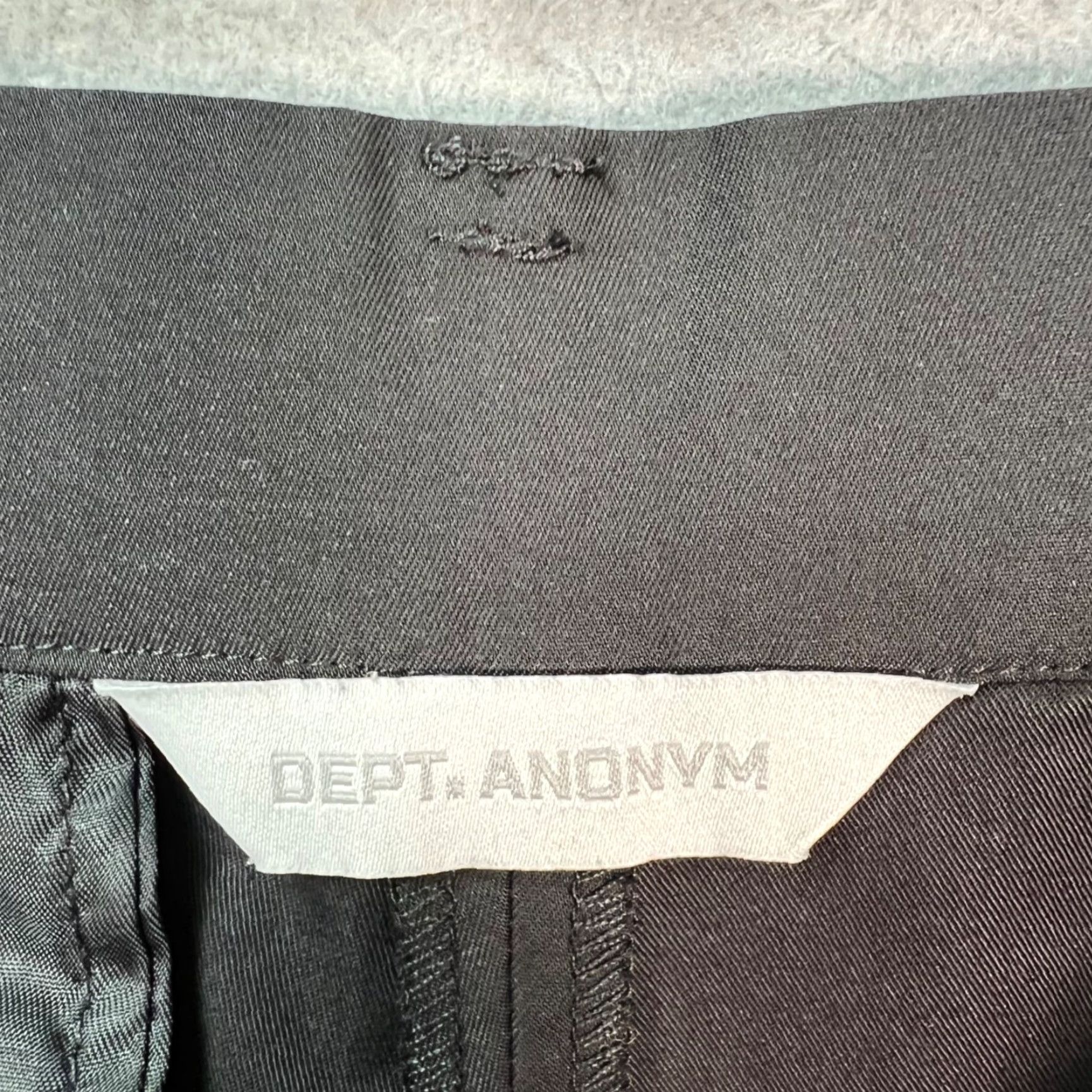 Vintage Dept Anonym Mens Small Black Cropped Tapered Leg Pants Cotton Blend Cropped Pants Fashionable Mens Slim Fit Black Cotton Polyester Size 28" / US 6 / IT 42 - 3 Thumbnail