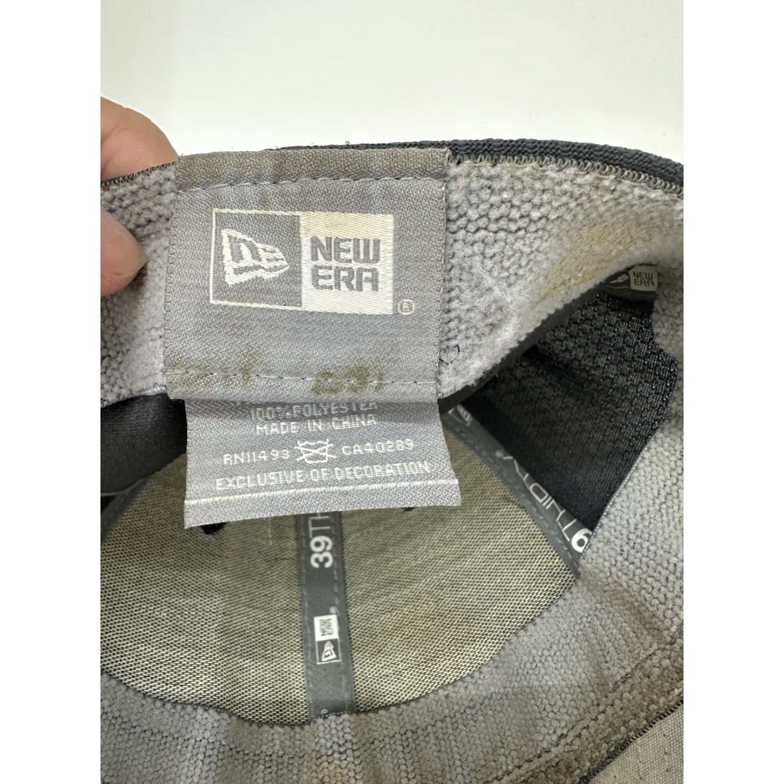 New Era New Era 39Thirty Fitted Hat Gray NFL Dallas Cowboys Cap Adult One Size Color Gray Brand New Era Style Baseball Cap Mens Men Size ONE SIZE - 6 Thumbnail