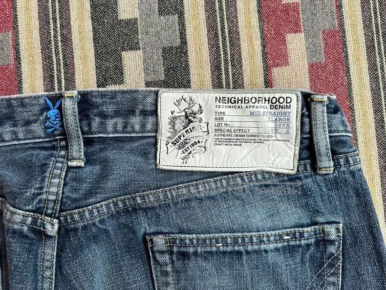 Neighborhood Neighborhood size XL Basic Washed Denim Jeans Mid Rise Size US 27 - 7 Thumbnail