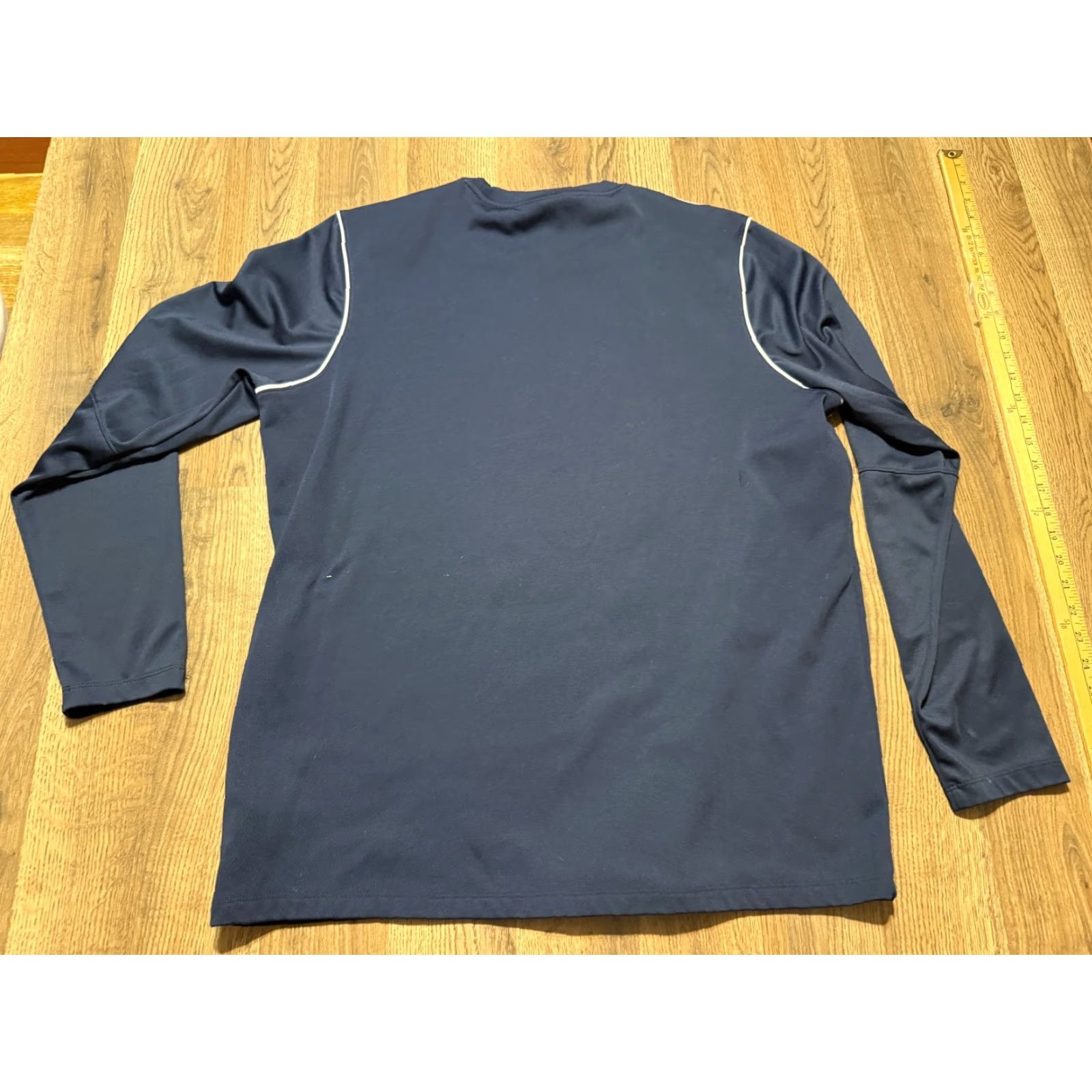 Nike Nike Shirt Men's Size Large Blue White Long Sleeve Athleticwear Size US L / EU 52-54 / 3 - 2 Thumbnail