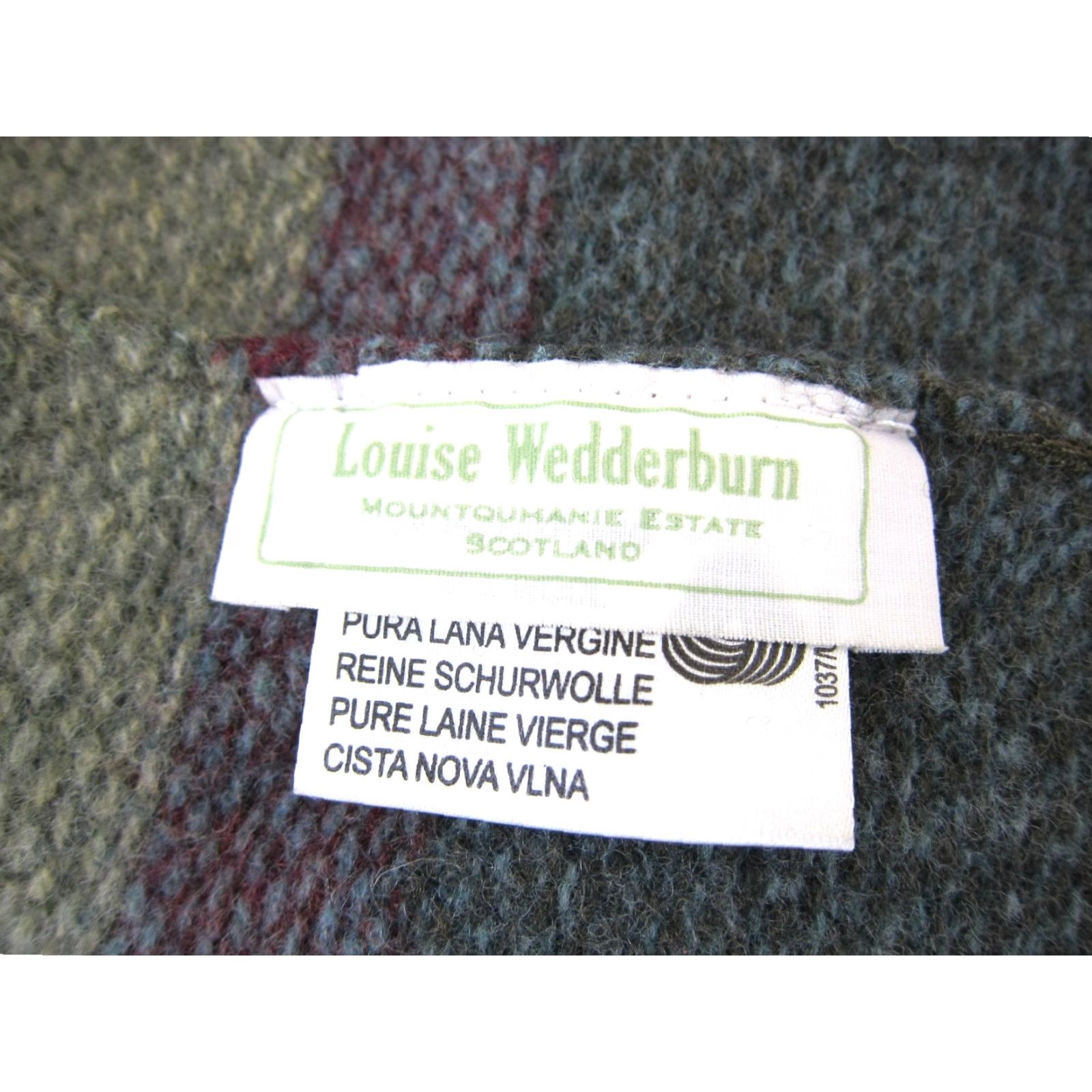 Pinko Louise Wedderburn Beanie Hat Women XS Green 100% Wool Knit Pattern Striped Beanie Adults Womens XS 80s 90s Fashion Size ONE SIZE - 4 Thumbnail