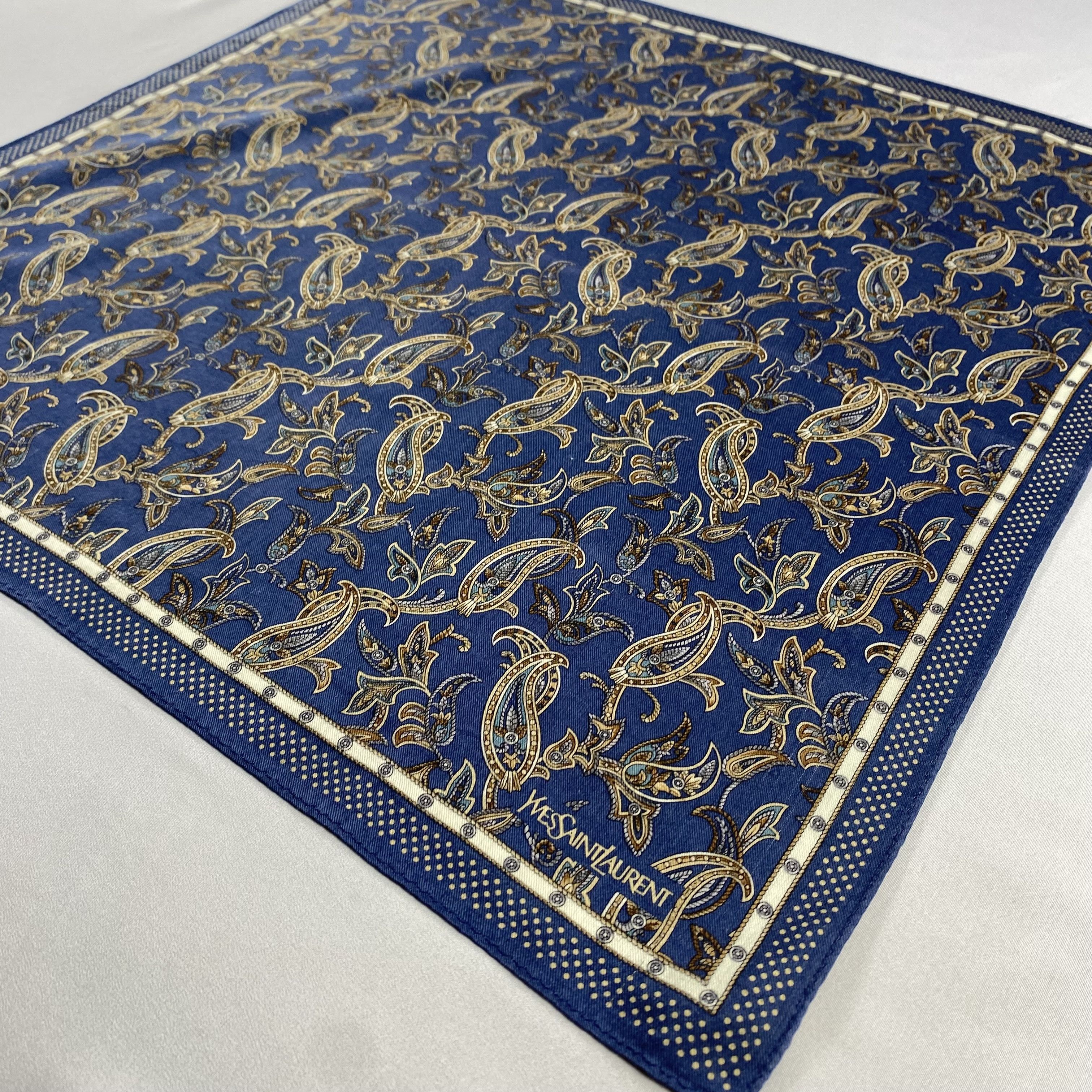 Vintage Yves Saint Laurent Handkerchief / Neckerchief-P1398 Size ONE SIZE - 2 Thumbnail