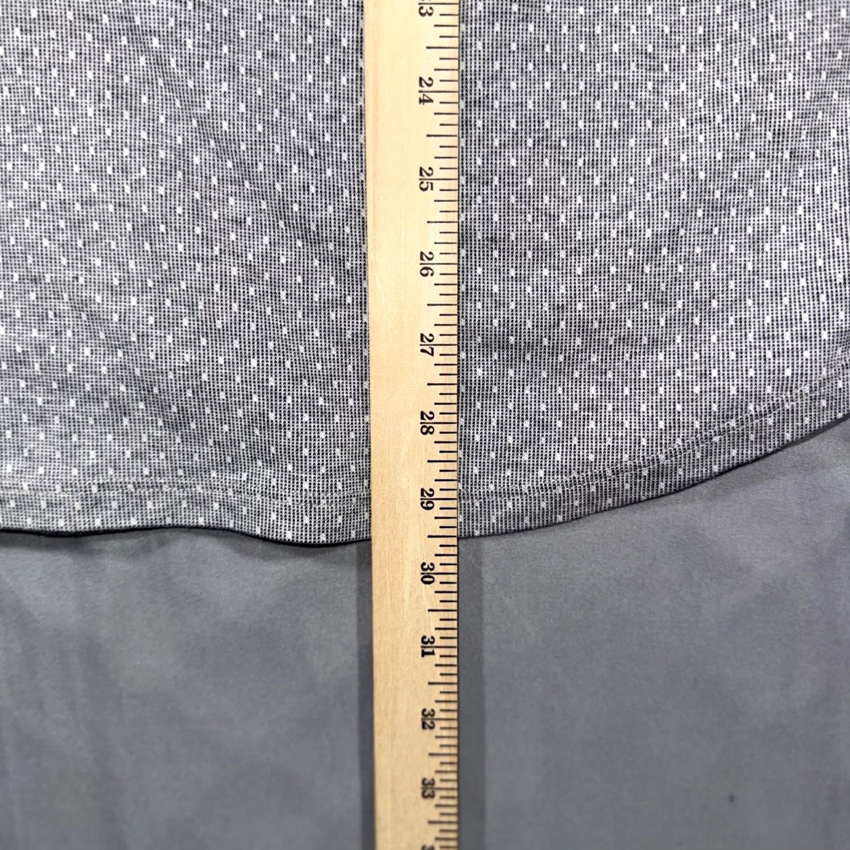 Vince Vince Shirt Mens Large Gray Geometric Cotton Short Sleeve Button Front Casual Size US L / EU 52-54 / 3 - 7 Thumbnail