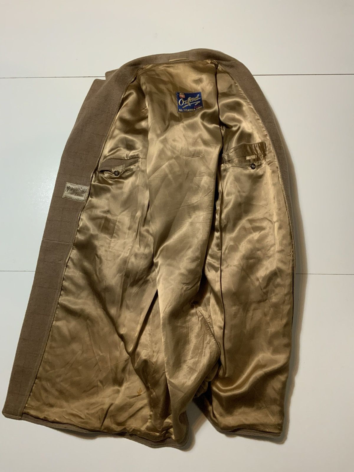 Designer × Vintage Vintage Oxford 100% Mohair Di Lusso Italy Overcoat Coat Size US M / EU 48-50 / 2 - 3 Thumbnail