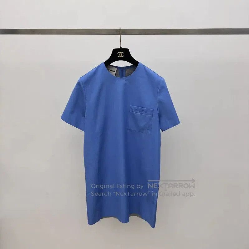 Miu Miu Miu Miu Light Blue Women's Dress . Size M / US 6-8 / IT 42-44 - 1 Thumbnail