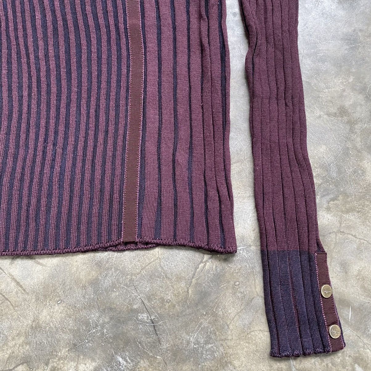 Salvatore Ferragamo 90s Salvatore Ferragmo Luxur Style Rib Knit Cardigan Size S / US 4 / IT 40 - 3 Thumbnail