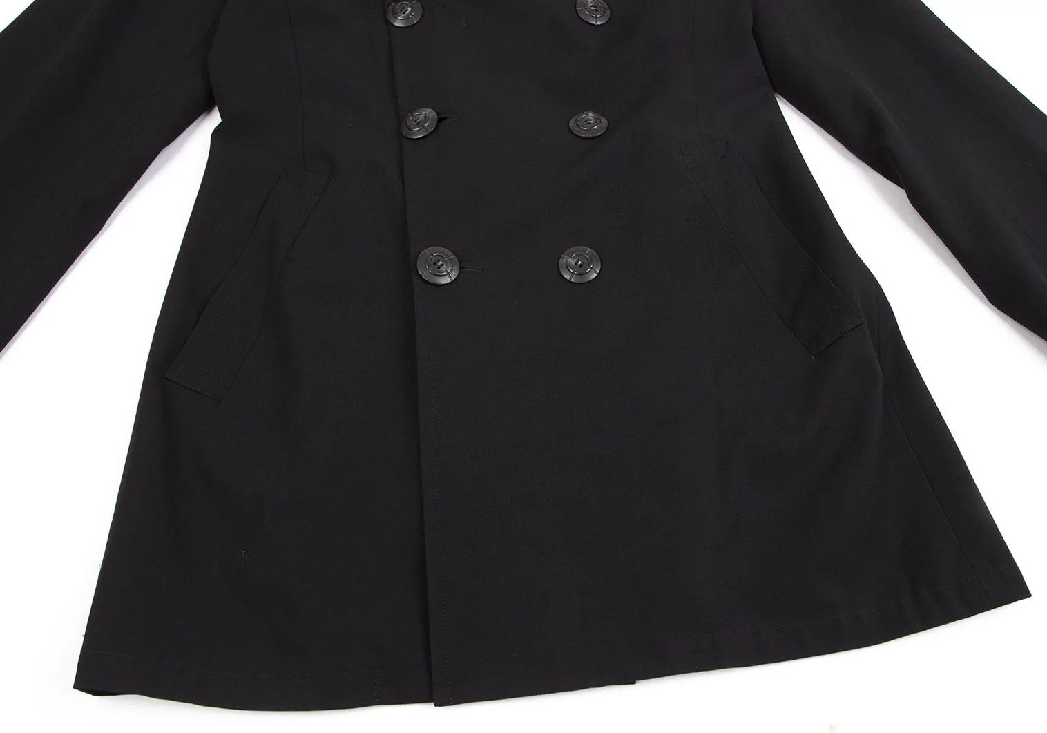 Jean Paul Gaultier Double Half Coat in Black Size 50 Size US M / EU 48-50 / 2 - 10 Thumbnail